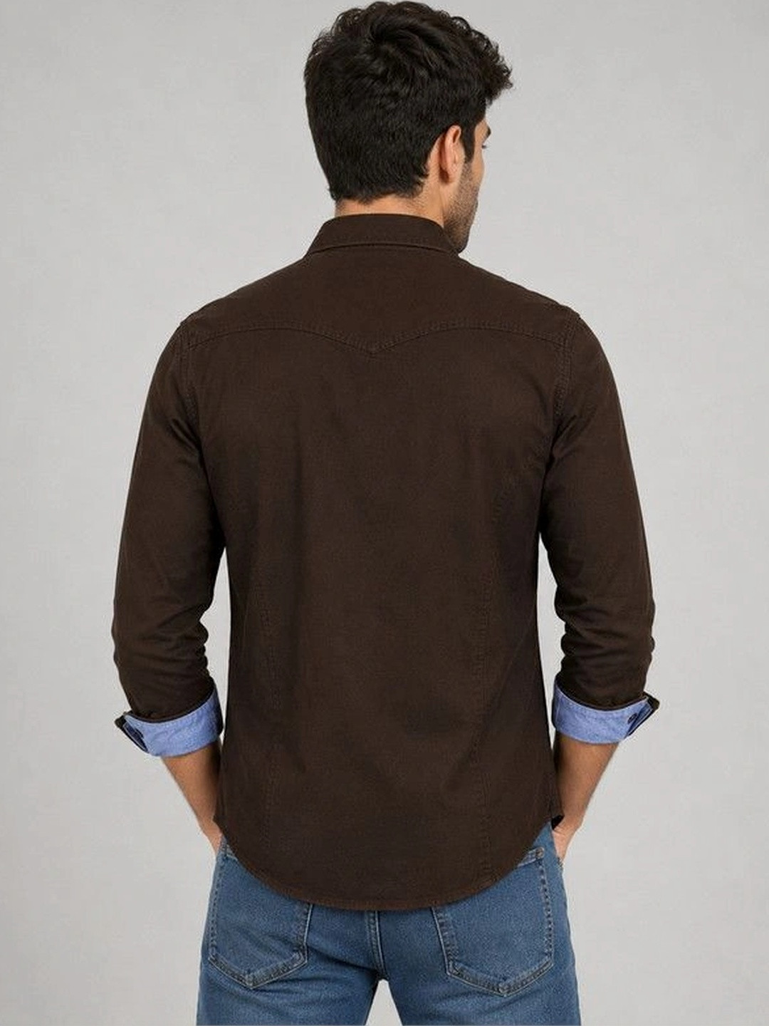 FRANKSHIRT Men Cargo Cotton Casual Shirt - Image 3