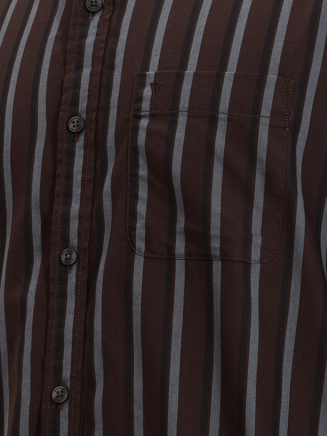 Van Heusen Slim Fit Striped Pure Cotton Casual Shirt - Image 4