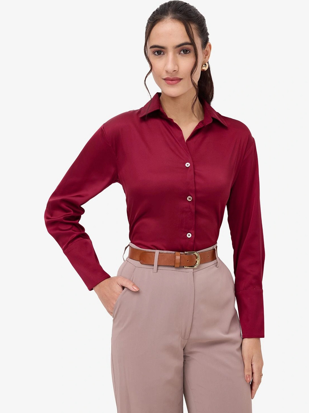 Strong And Brave Women Comfort Formal Shirt