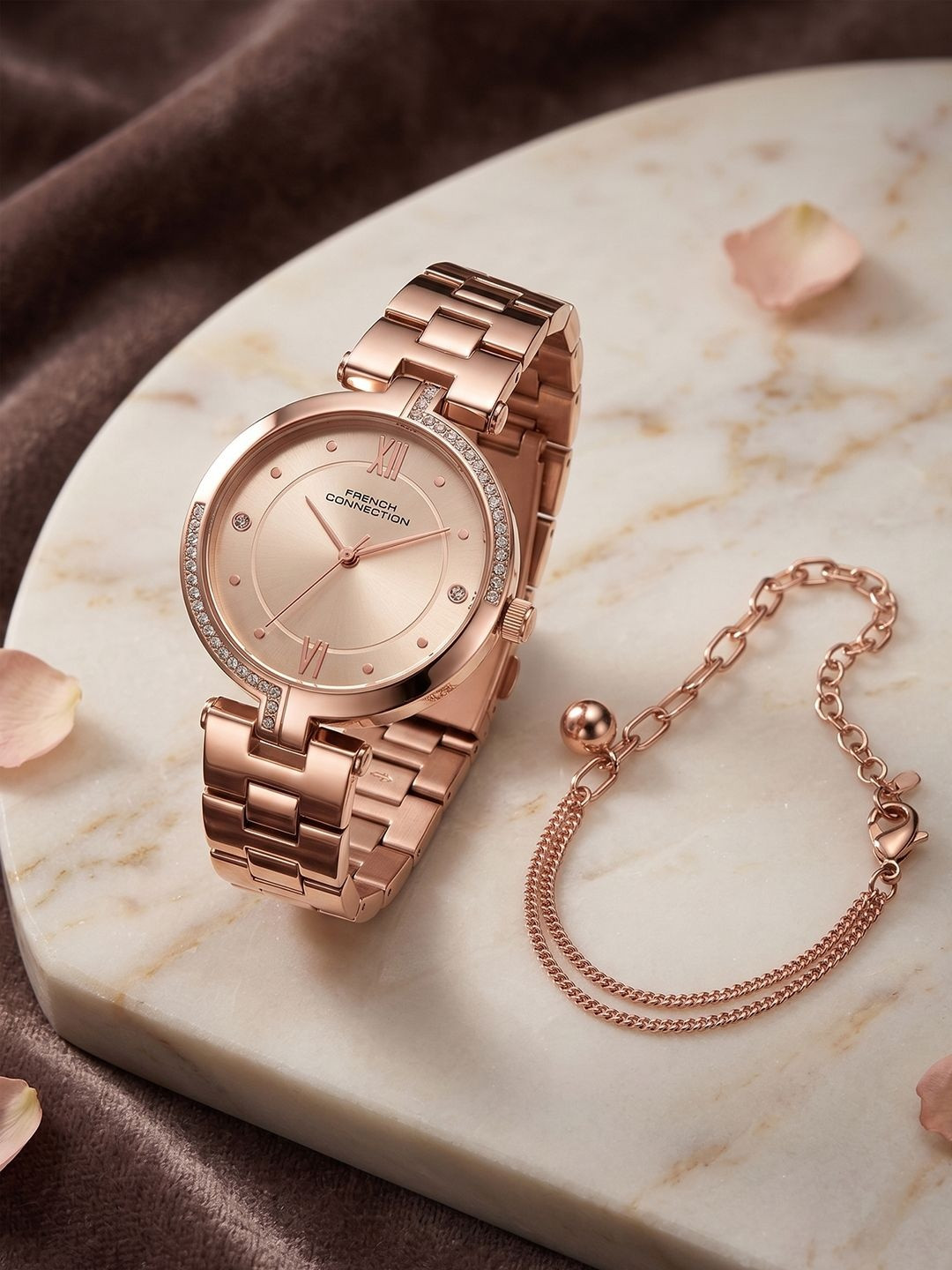 French Connection Metal Watch Gift Set