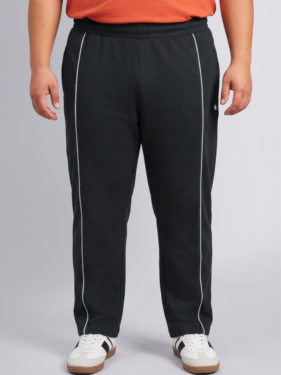 CULT Men's Black Beyond Play Plus Size Trackpants