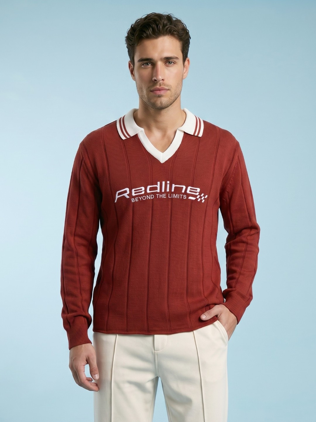 SPORT STREET by glitchez Typography Printed Pullover - Image 1