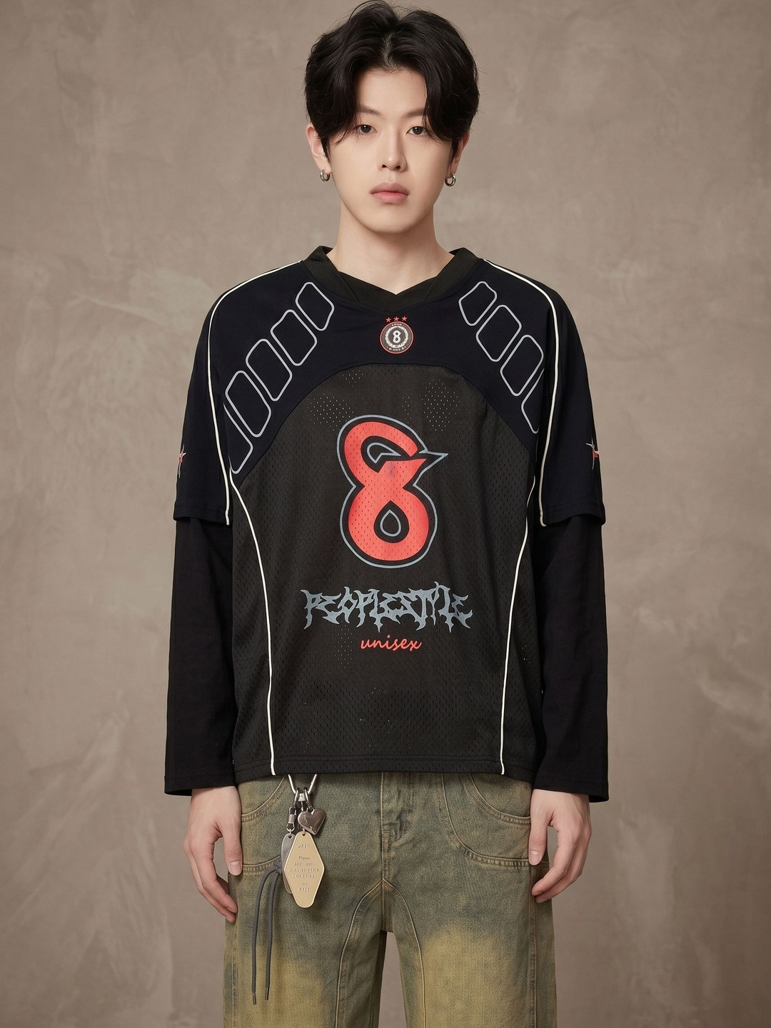 ATELIER REBEL Men Printed Pockets T-shirt