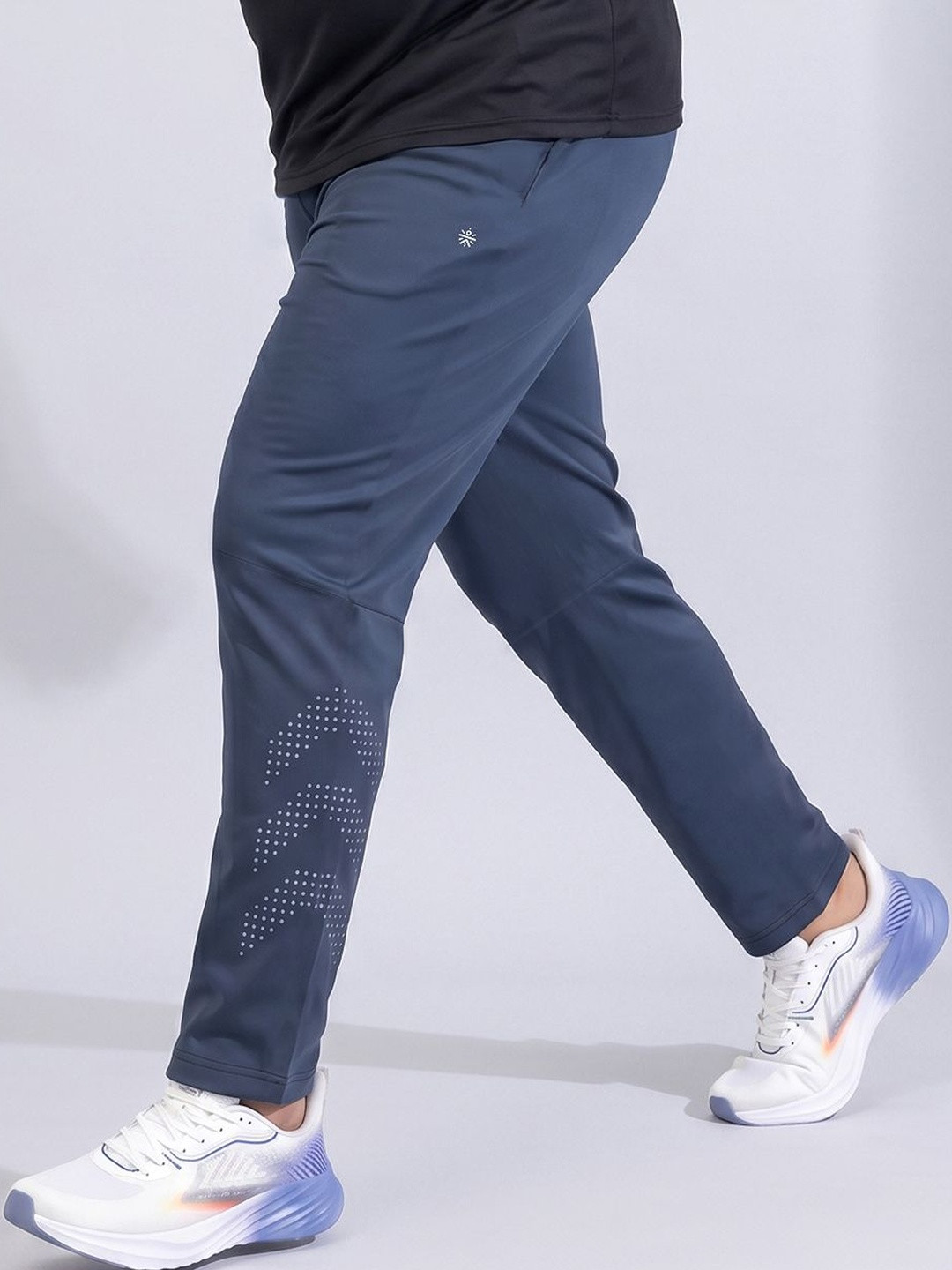 CULT Men's Blue Ultimate Running Plus Size Trackpants