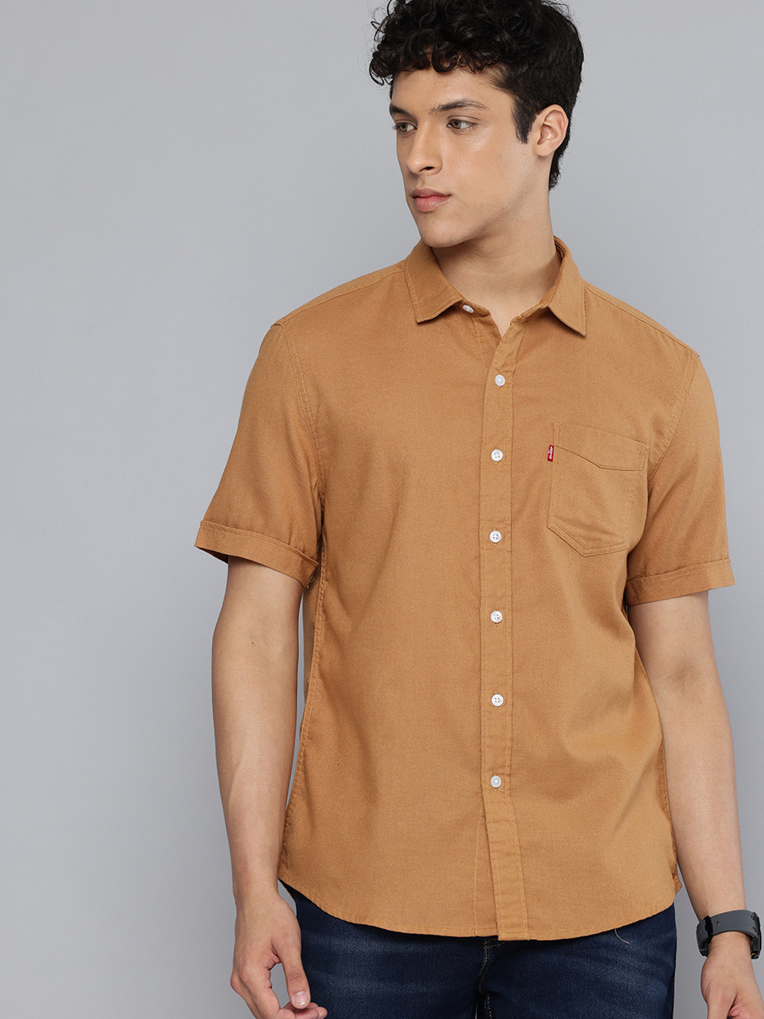 Levis Slim Fit Pure Cotton Casual Shirt