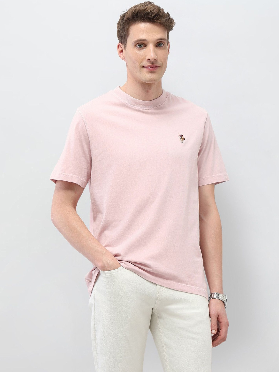 U.S. Polo Assn. Denim Co. Men's Solid Muscle Fit Tshirts