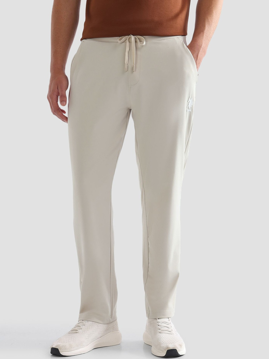 USPA SportSolid Mid Rise Slim Fit Track Pants