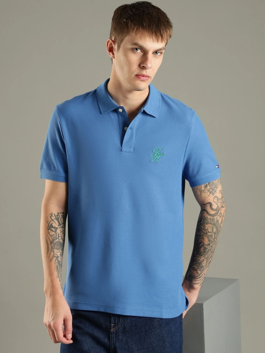 Tommy Hilfiger Men Polo Collar T-shirt