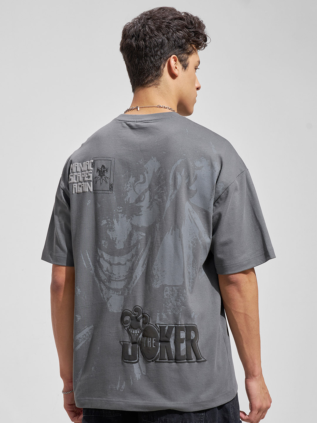 HIGHLANDER Men Printed Drop-Shoulder Sleeves T-shirt