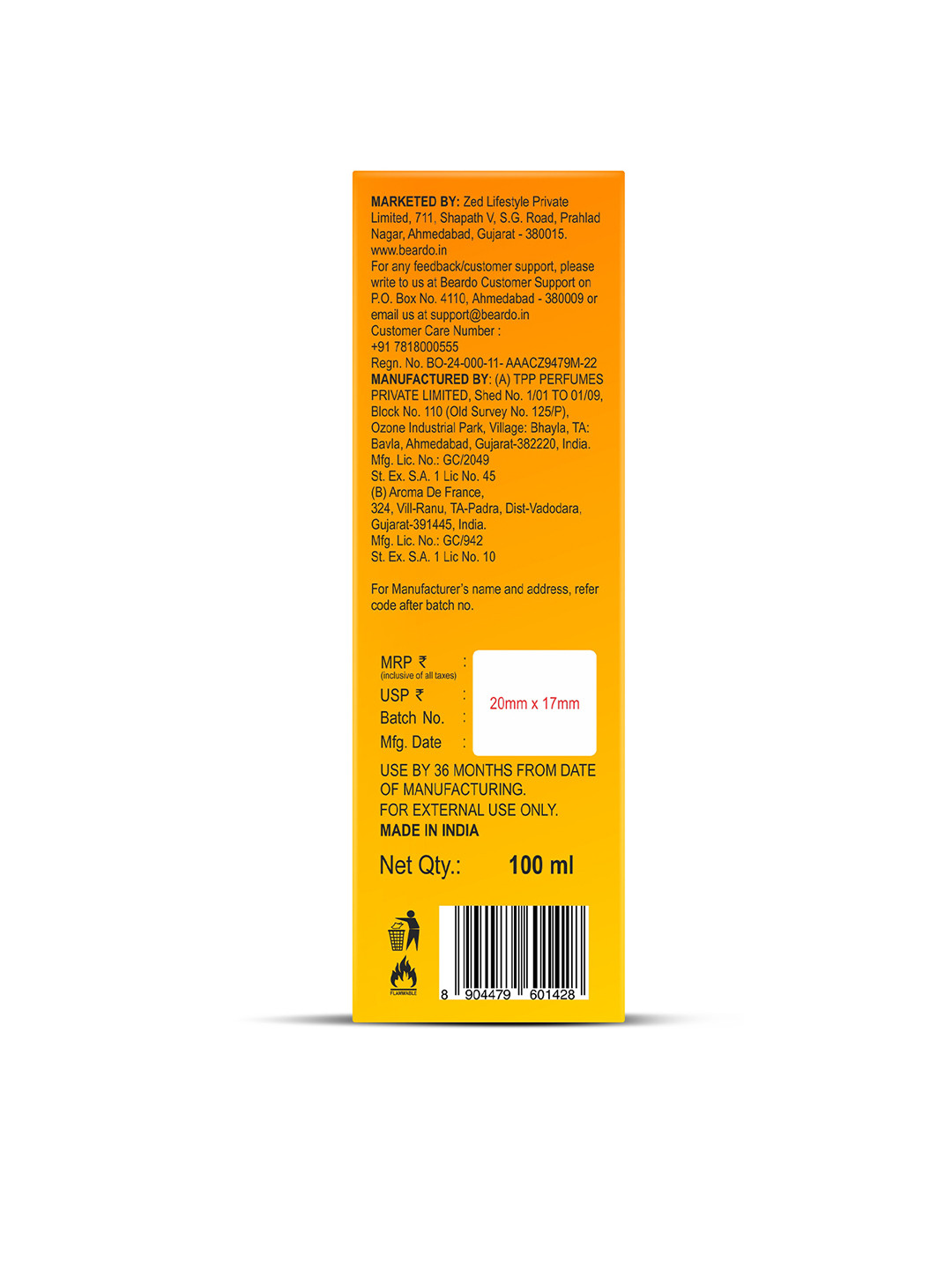 Beardo X Sunburn XTC Extrait De Parfum (100ml) - Image 8