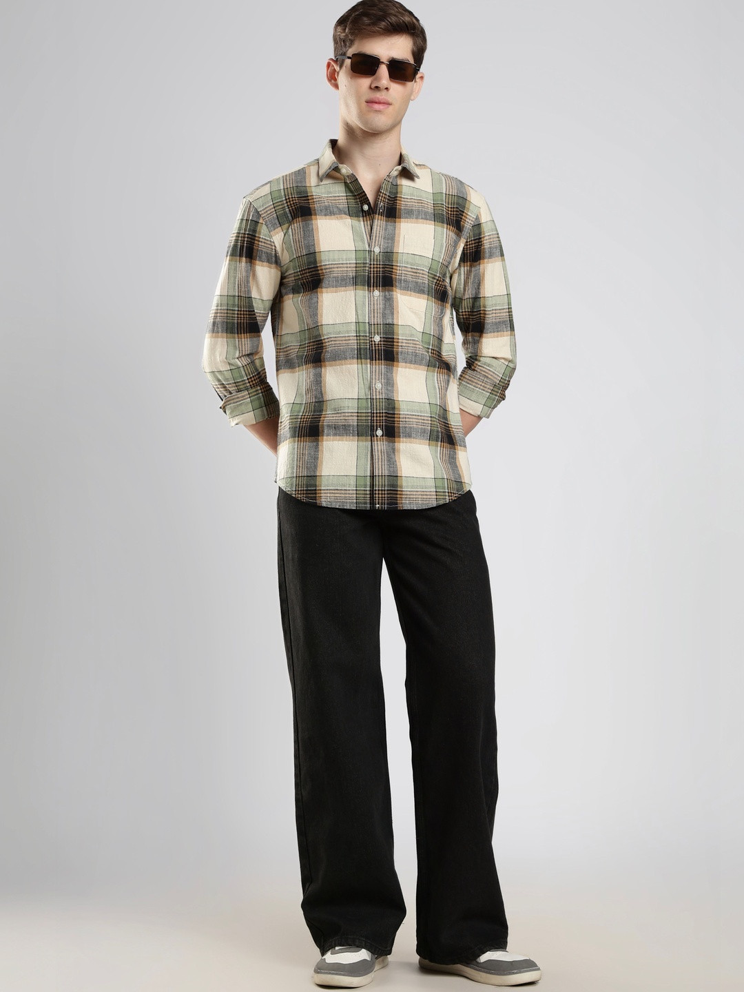 HERE&NOW Men Checked Casual Shirt - Image 2