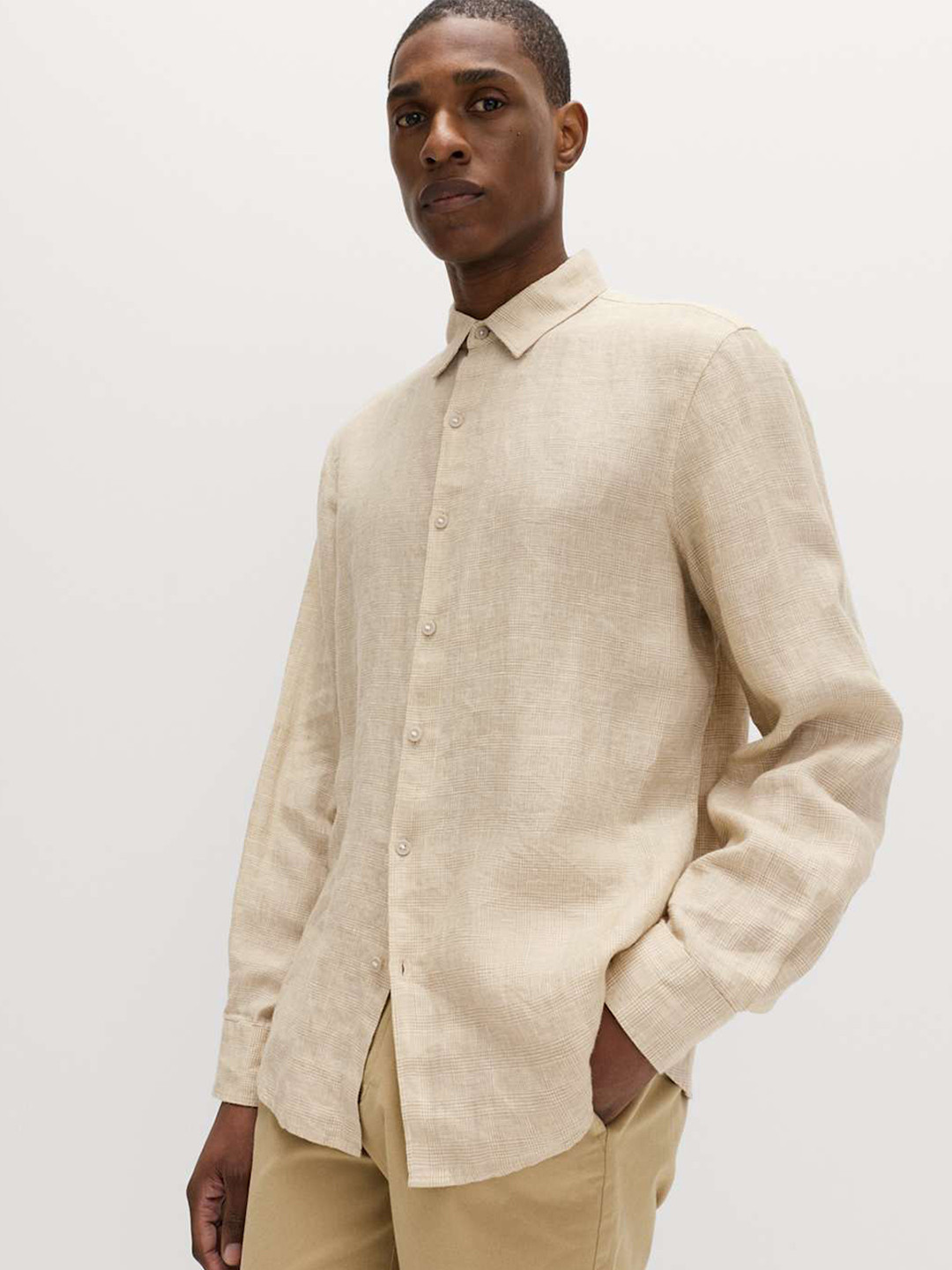 Marks & Spencer Linen Check Shirt