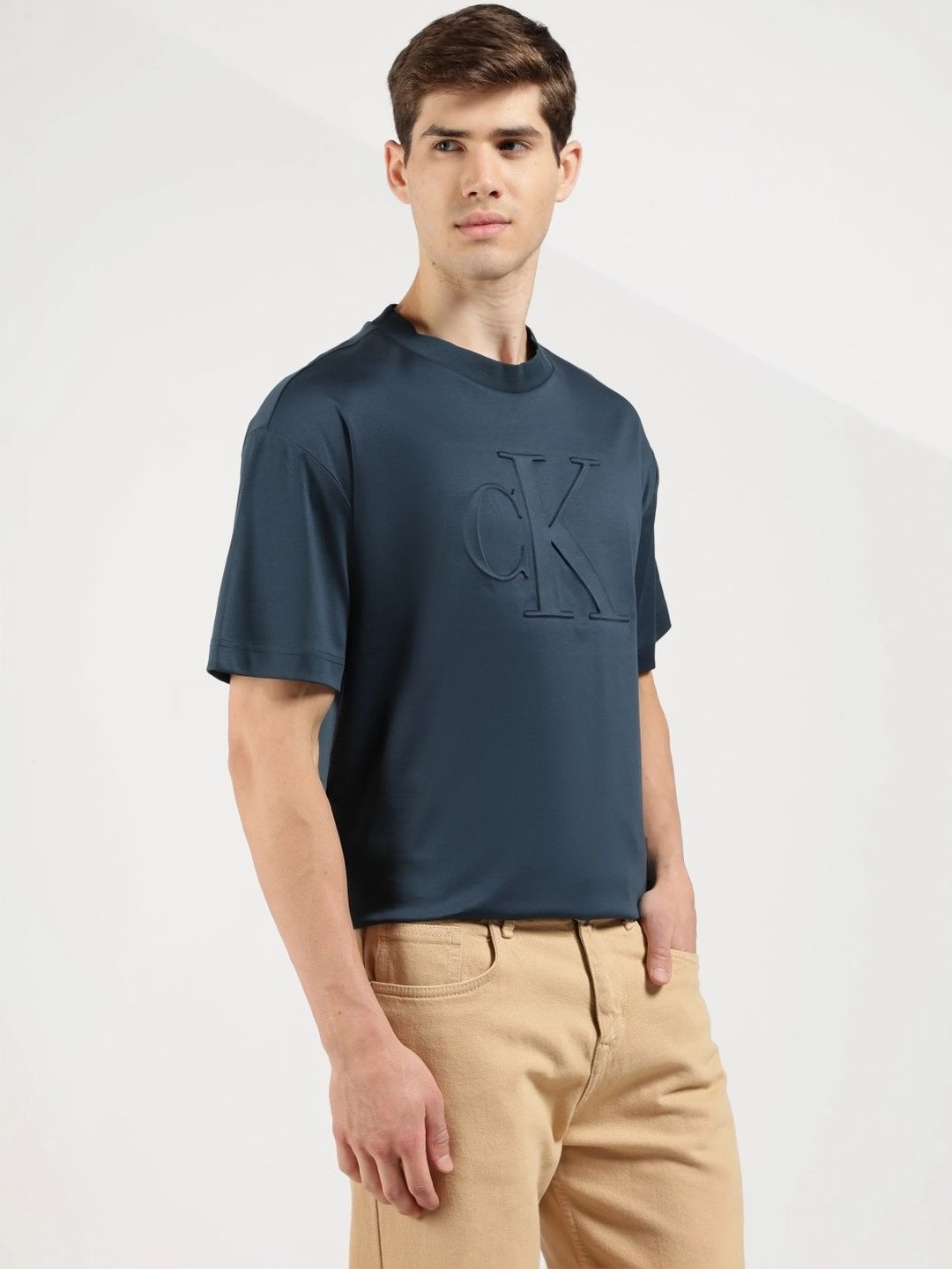 Calvin Klein Jeans Men Brand Logo Printed T-shirt