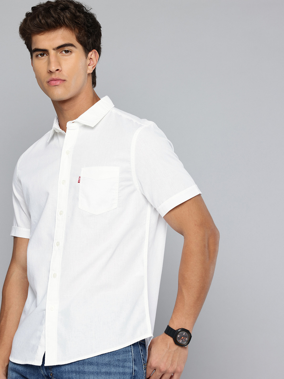 Levis Pure Cotton Slim Fit Casual Shirt