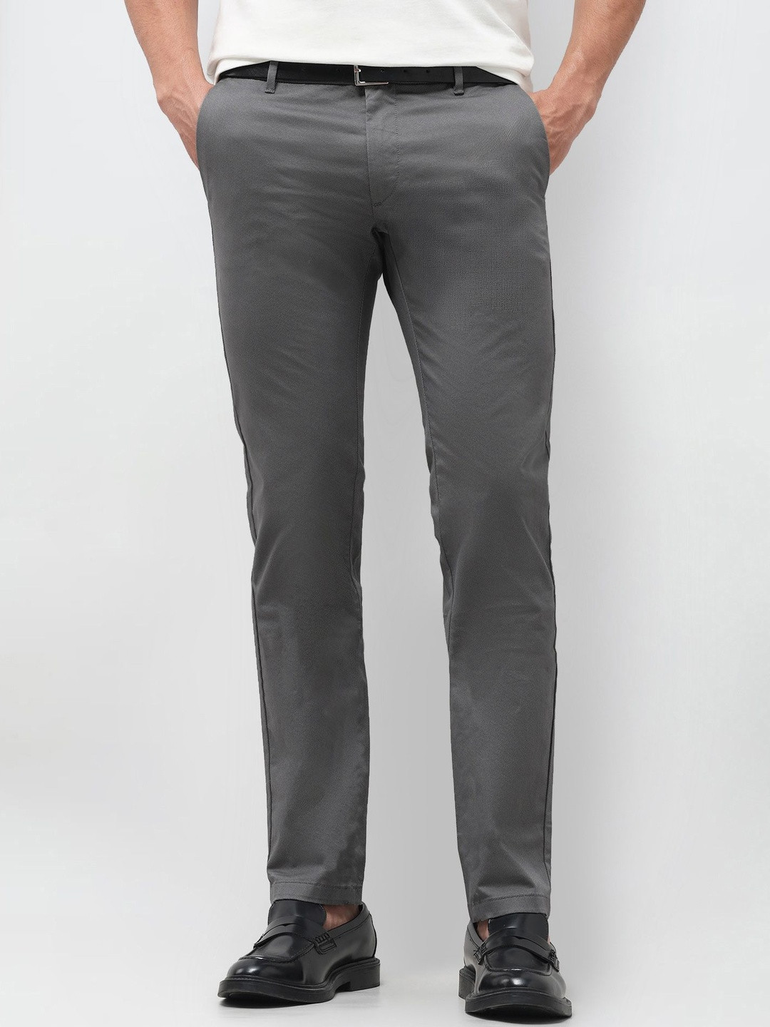 U.S. Polo Assn. Men Printed Slim Fit Chinos Trousers