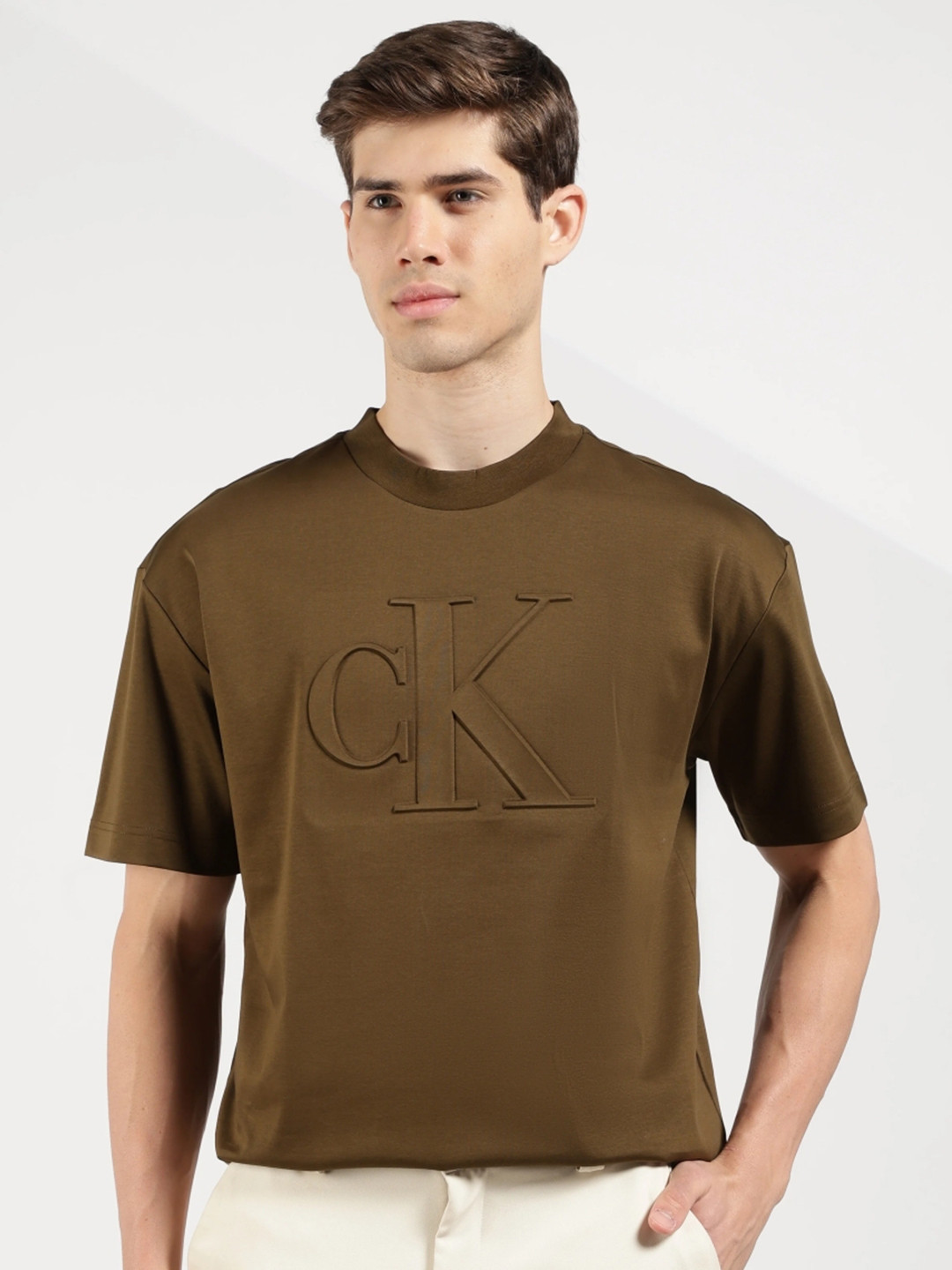 Calvin Klein Jeans Men Brand Logo Printed T-shirt