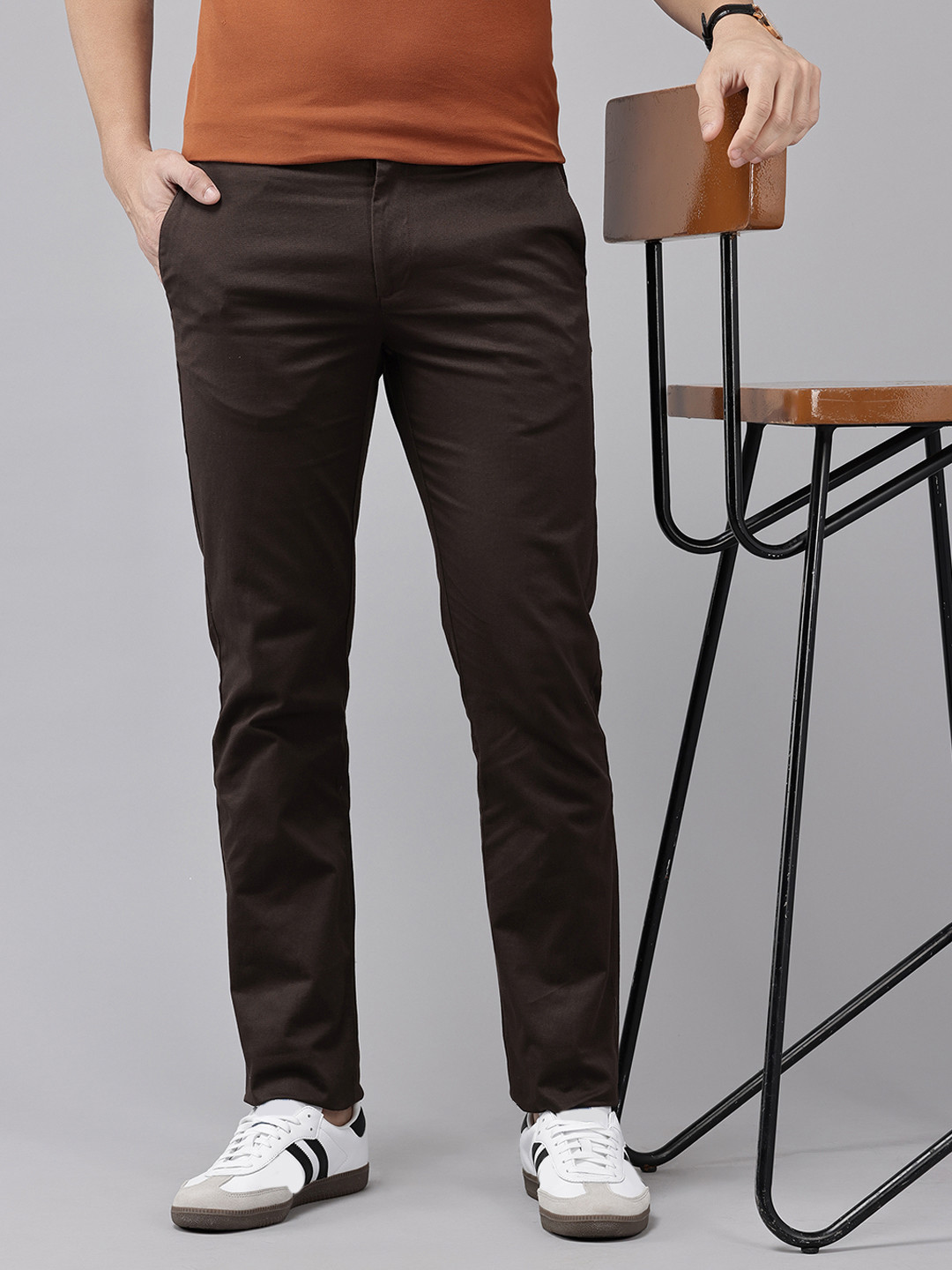 Blackberrys Men B-95 Slim Fit Chinos Trousers