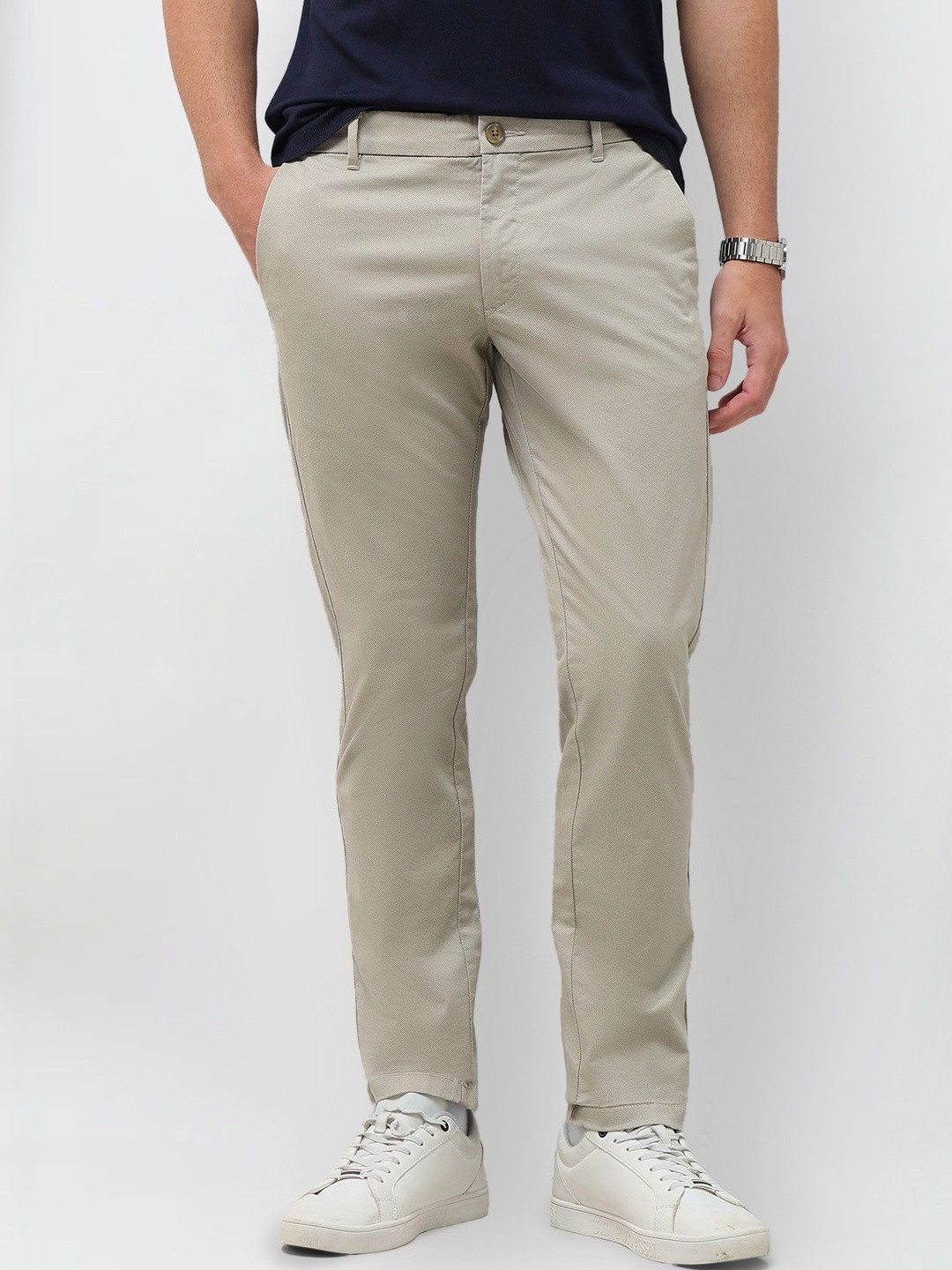 U.S. Polo Assn.All-Over Printed Denver Slim Fit Twill Trousers