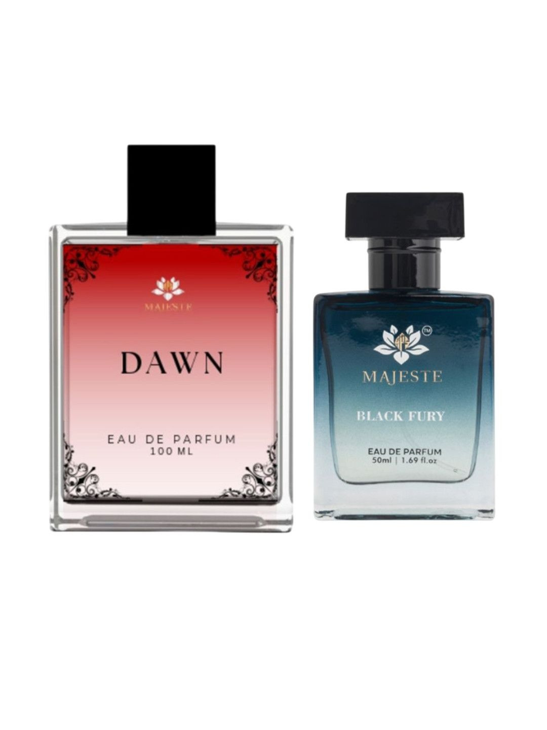 APS Majeste Set Of 2 Dawn & Black Fury Eau De Parfum - 50 ml & 100 ml