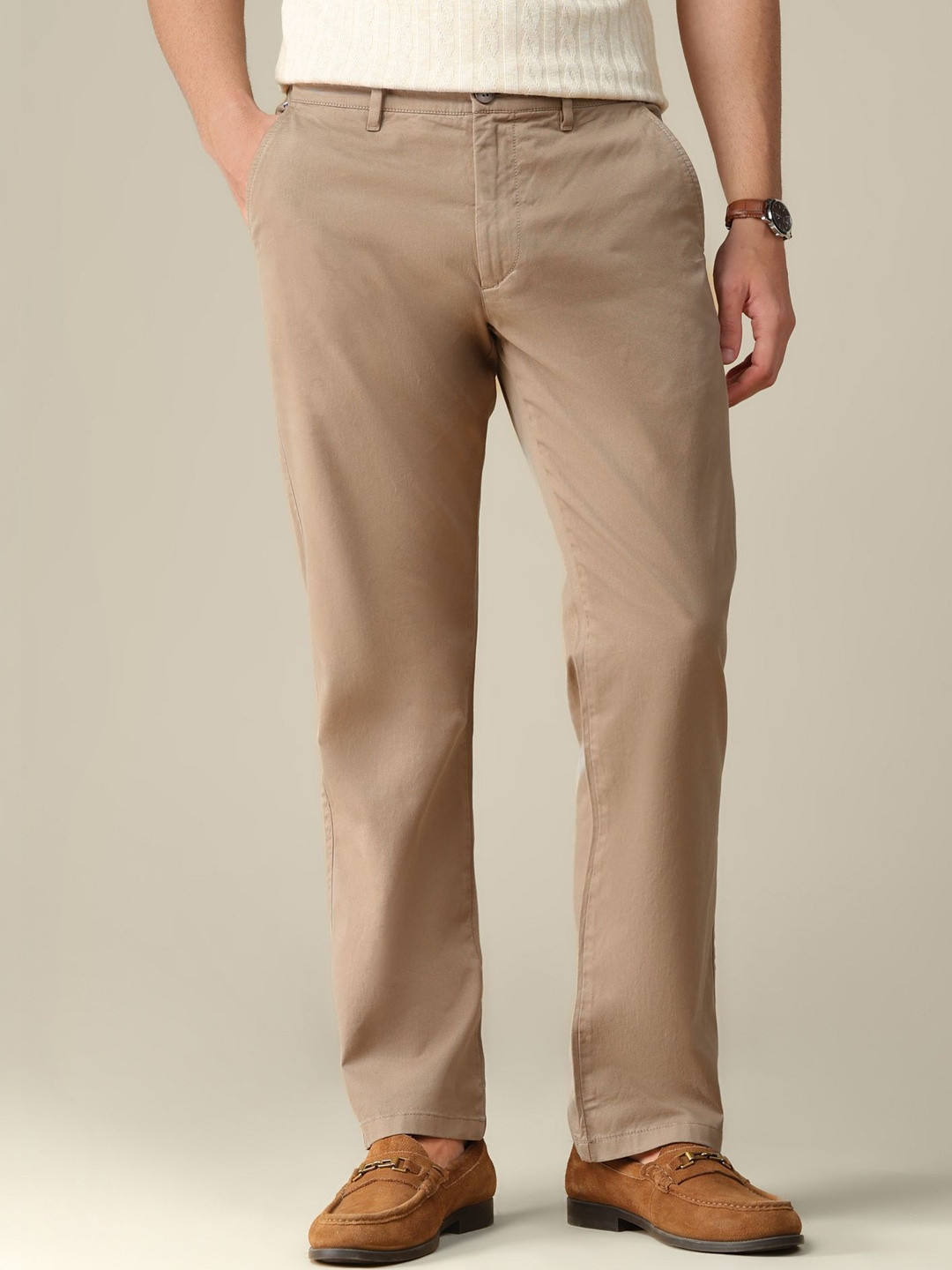 U.S. Polo Assn. Men Straight Fit Chinos Trousers