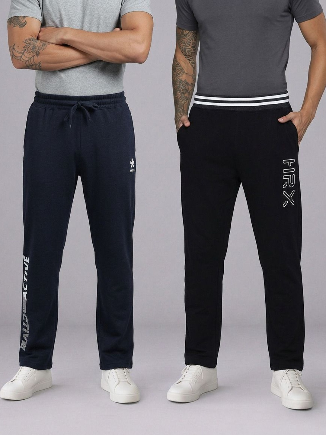 HRX by Hrithik Roshan Men Regular Fit Brand Logo Training Joggers