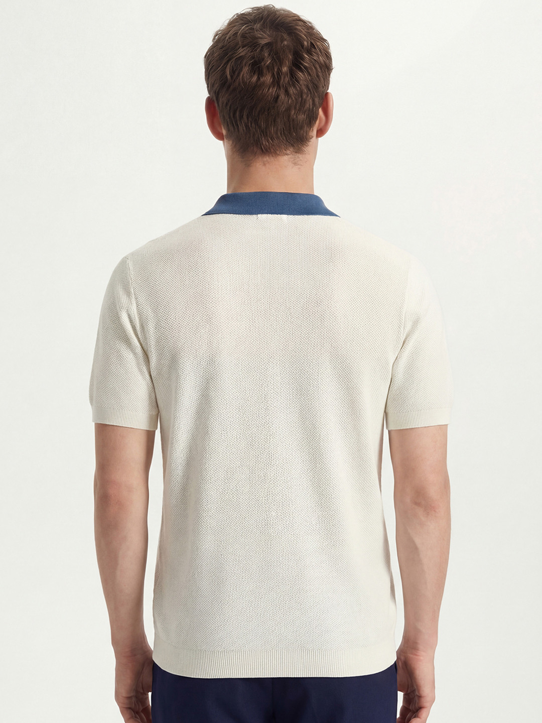 HIGHLANDER Men Colourblocked Polo Collar T-shirt - Image 3
