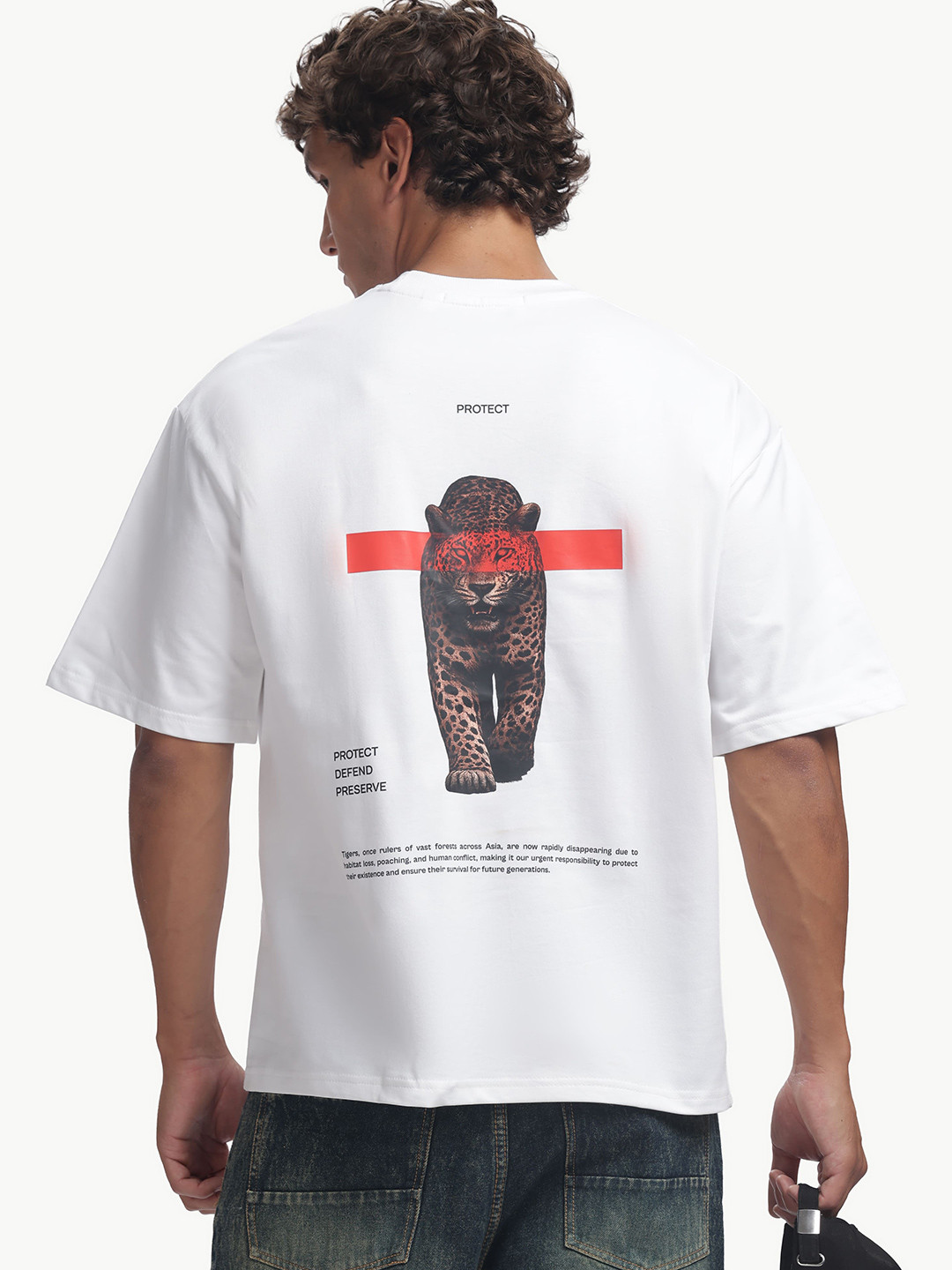 D'CAVROS Men Printed Drop-Shoulder Sleeves T-shirt