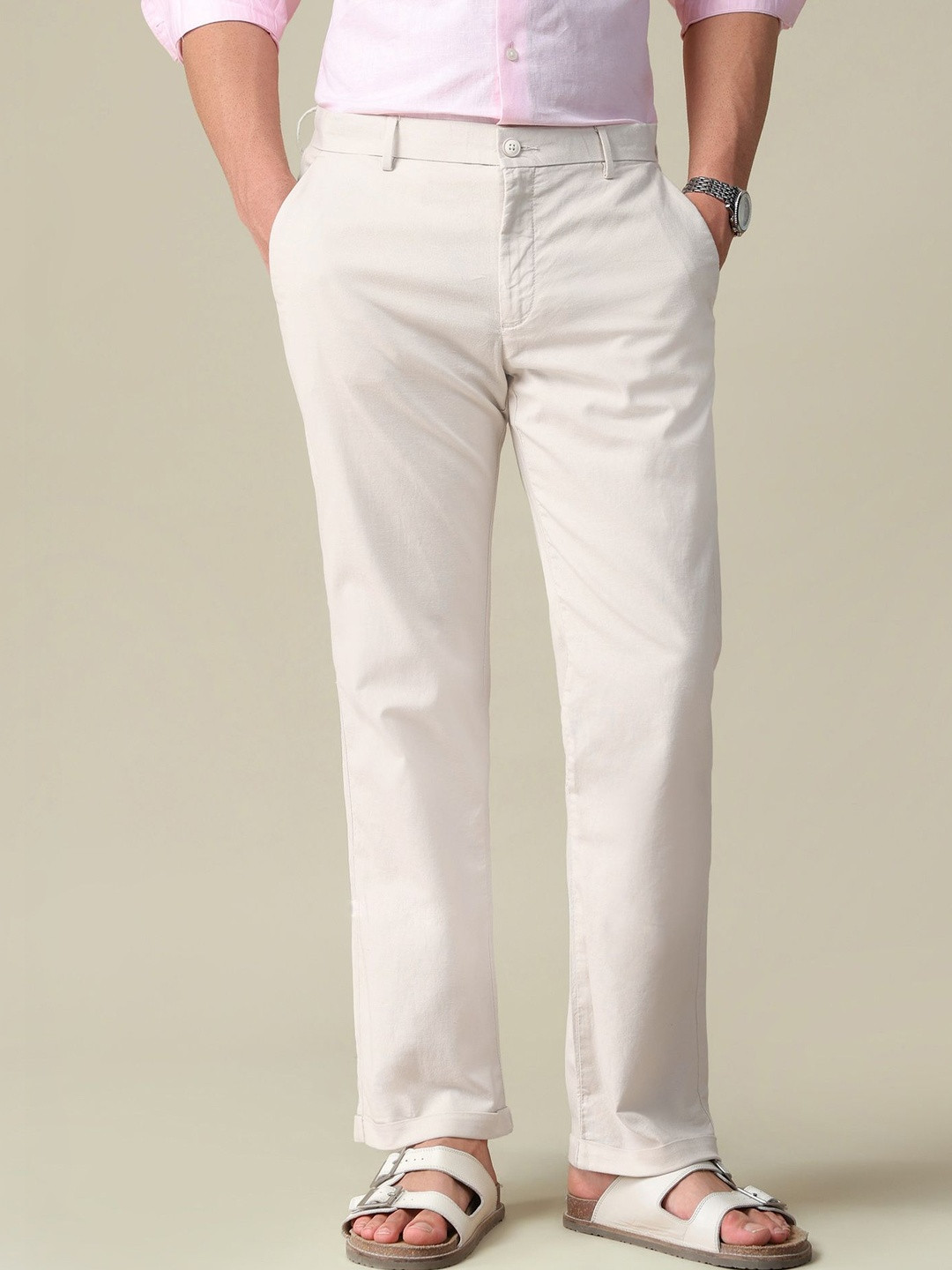 U.S. Polo Assn. Men Straight Fit Chinos Trousers
