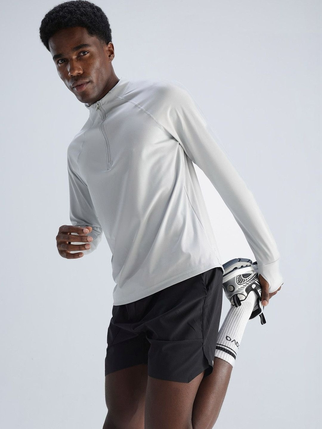 CAVA Grey Athletic Quarter-Zip