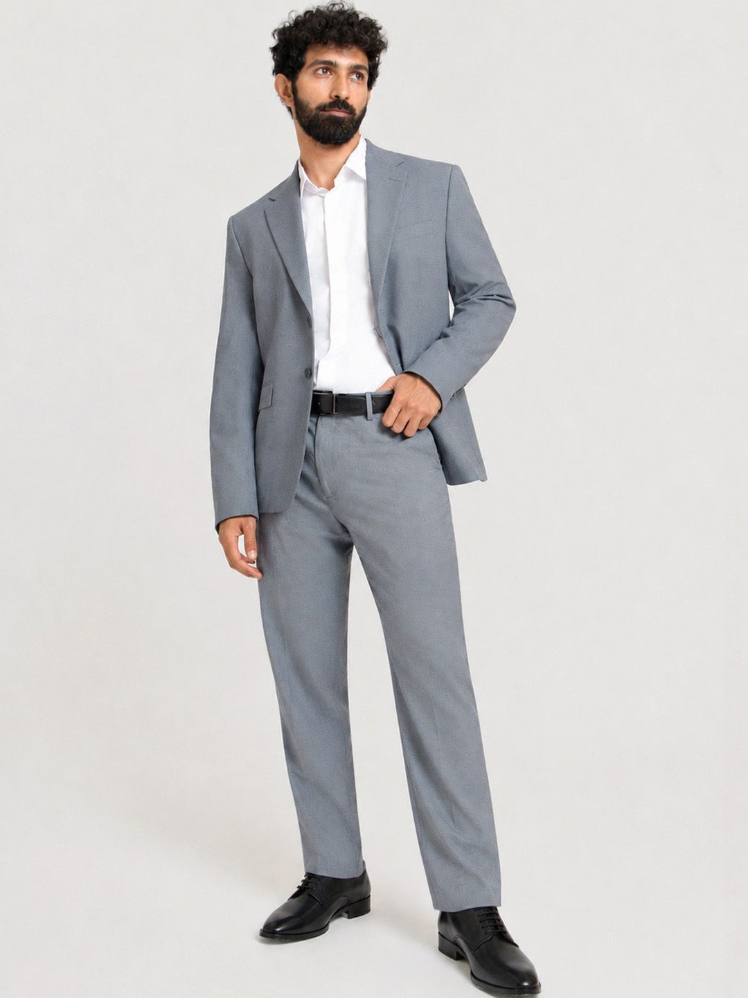 The Pant Project Men Grey Relaxed Wrinkle Free Trousers - Image 7