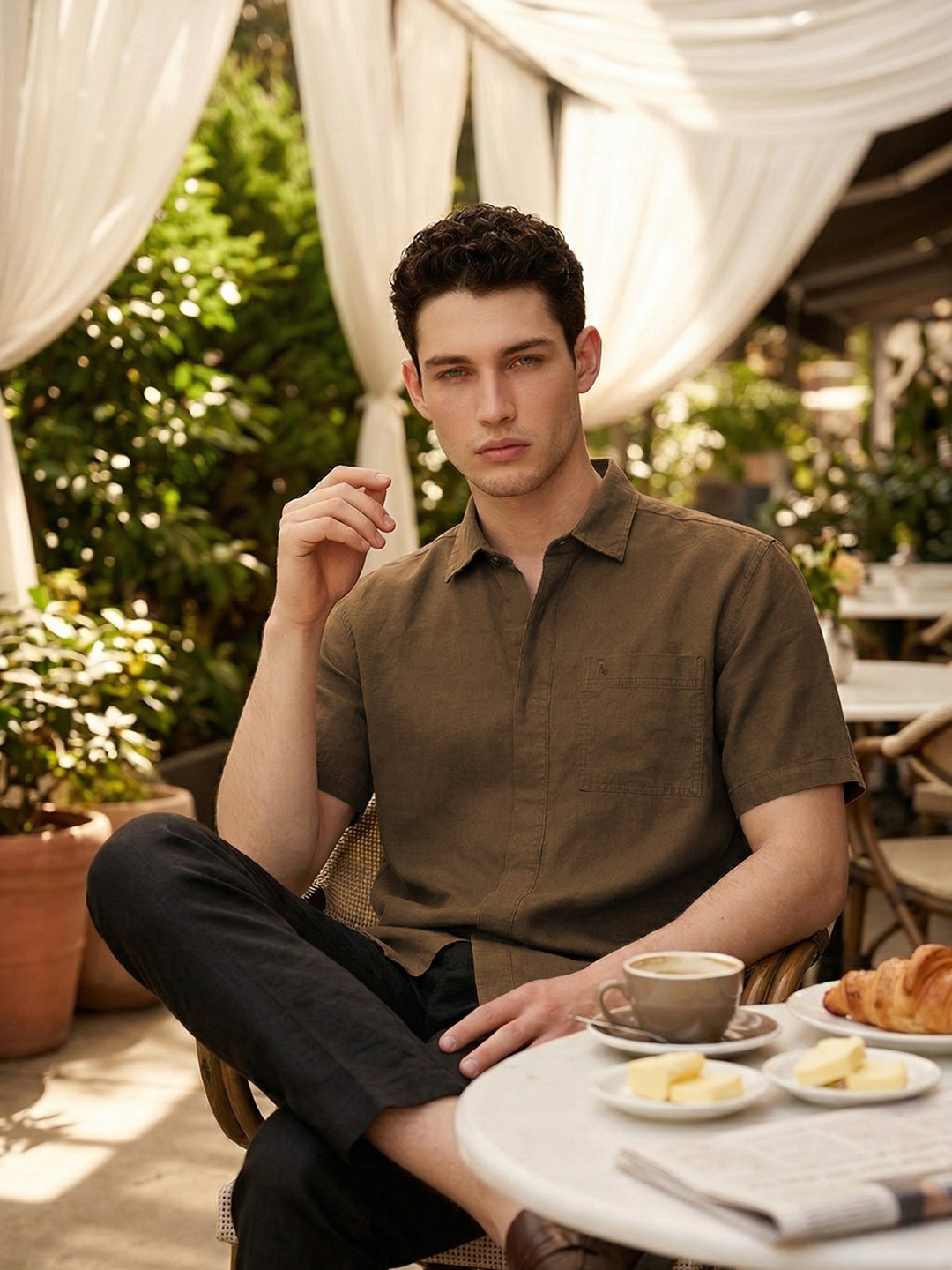 SIMON CARTER LONDON Men Slim Fit Casual Shirt