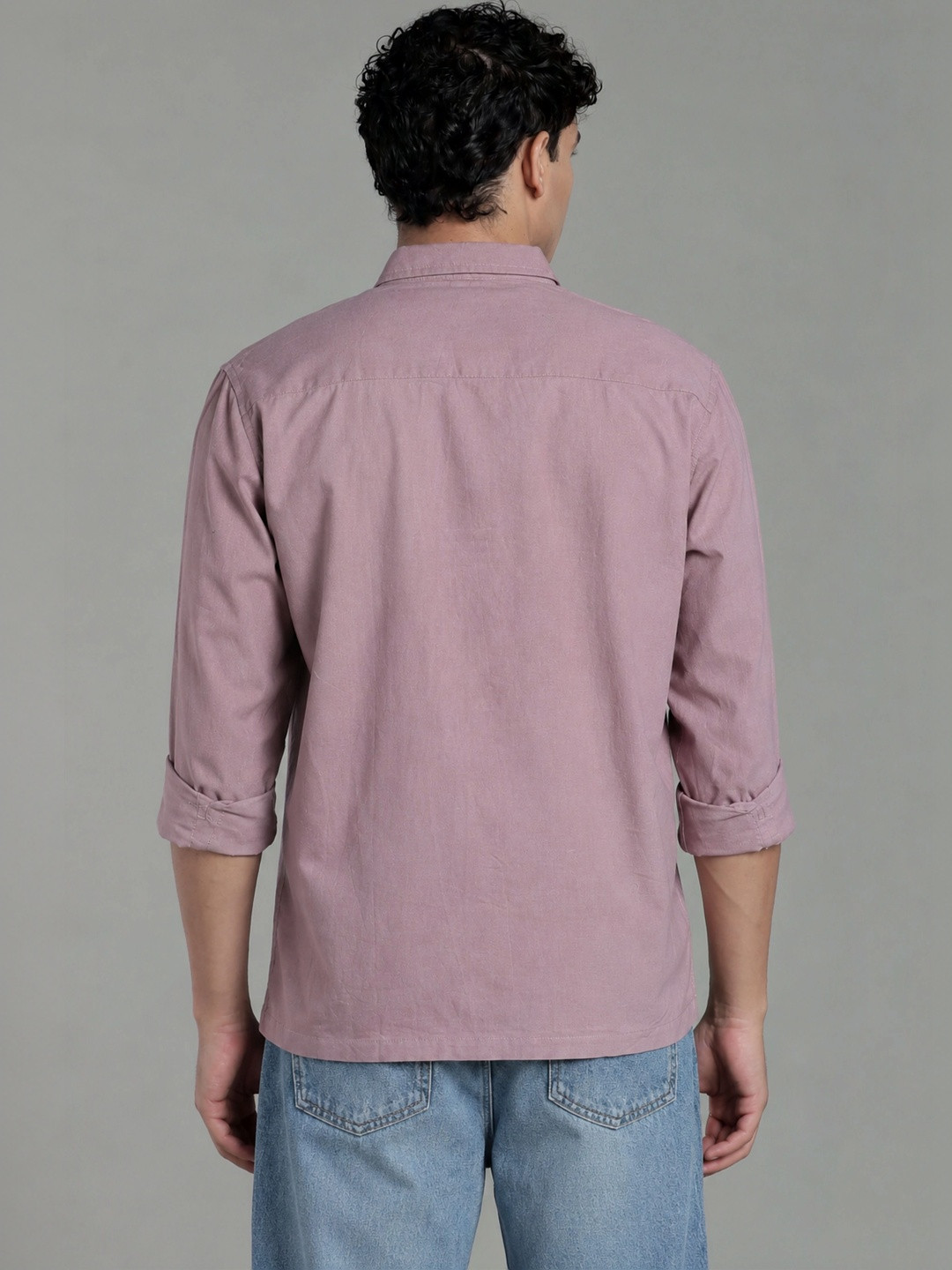 7TH LEGION Men Relaxed Sheer Casual Shirt - Image 4