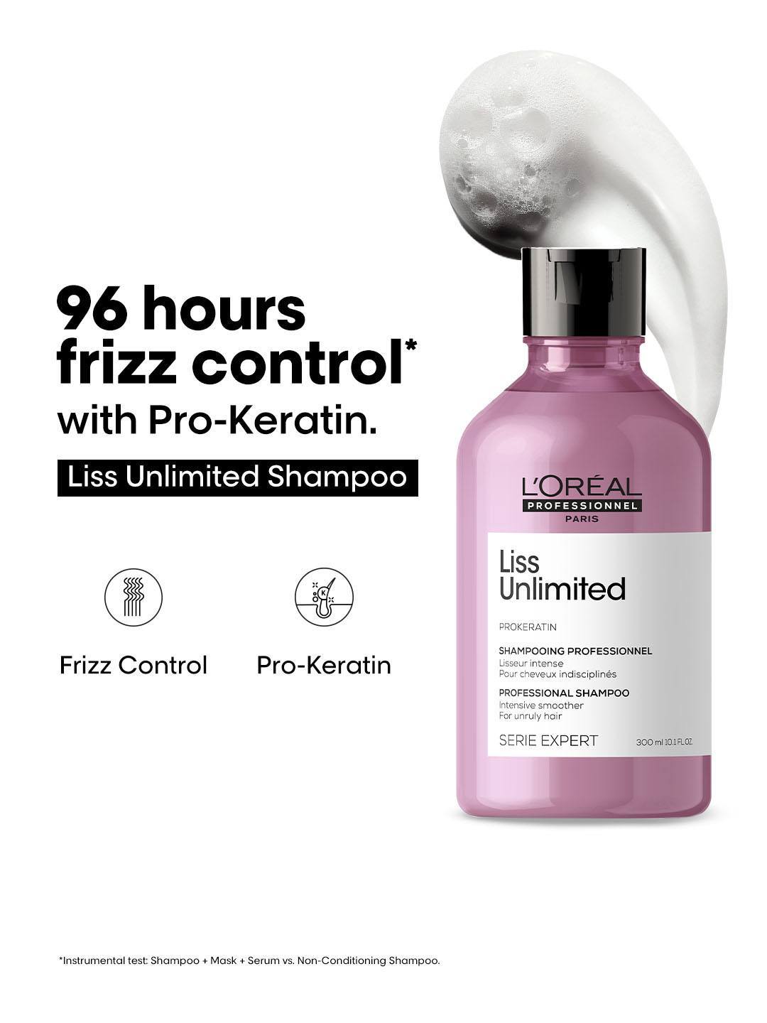 LOreal Professionnel Liss Unlimited Shampoo 300ml - Image 1