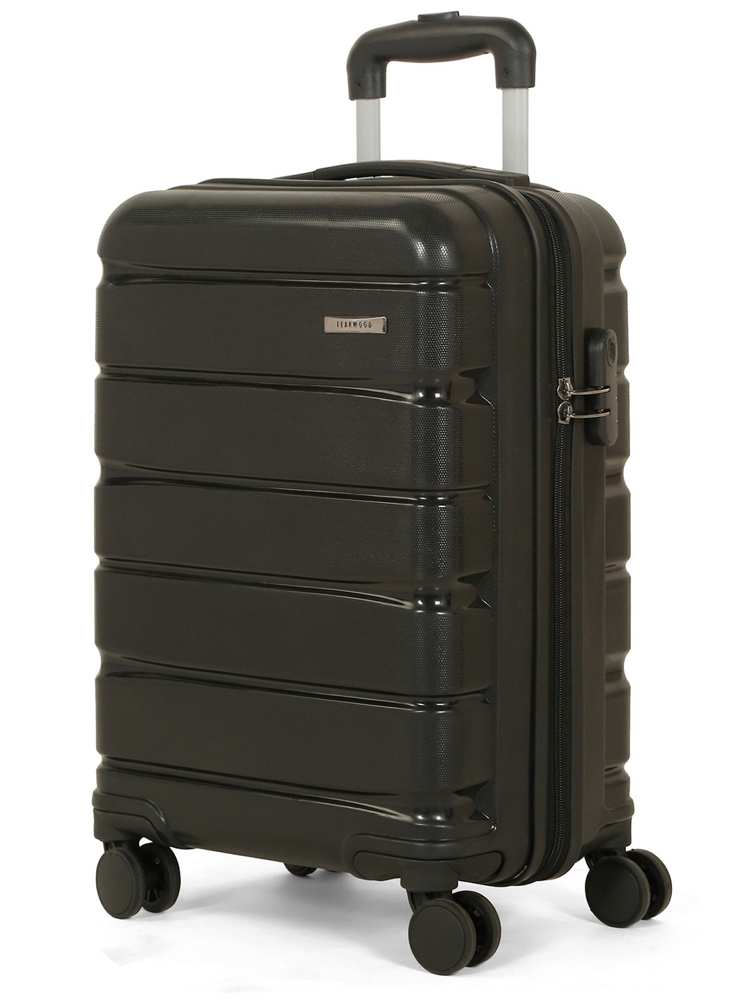 Teakwood Leathers India Textured 360-Degree Rotation 8 Wheel Cabin - Image 4