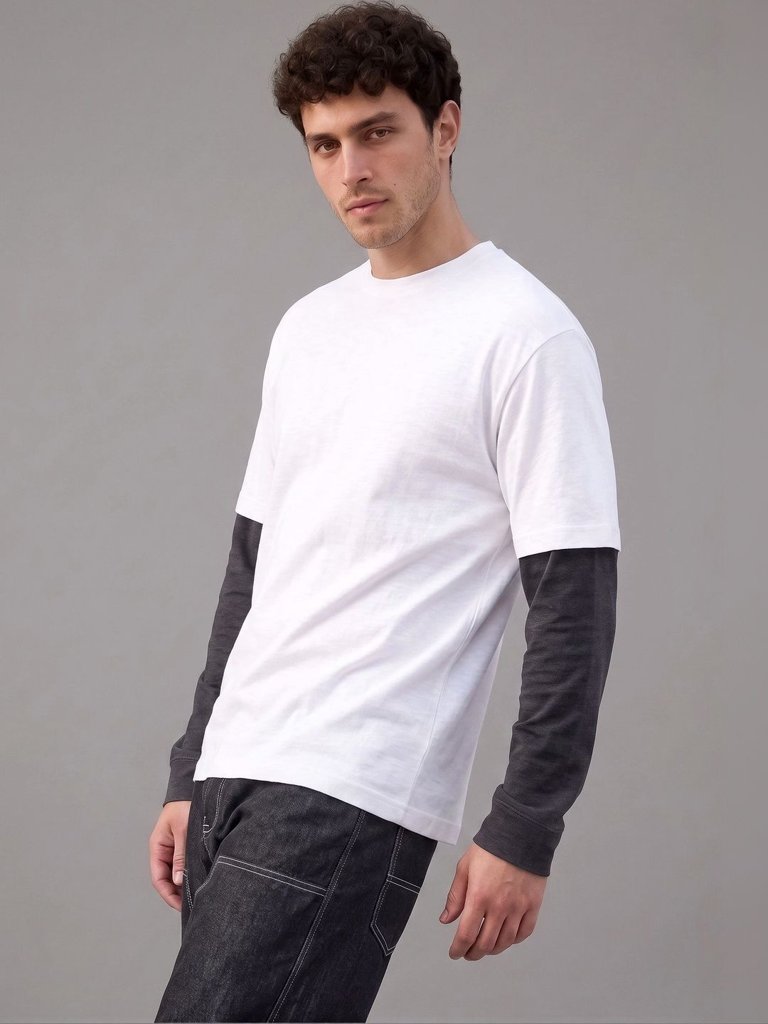 glitchez Men Typography Printed T-shirt - Image 3