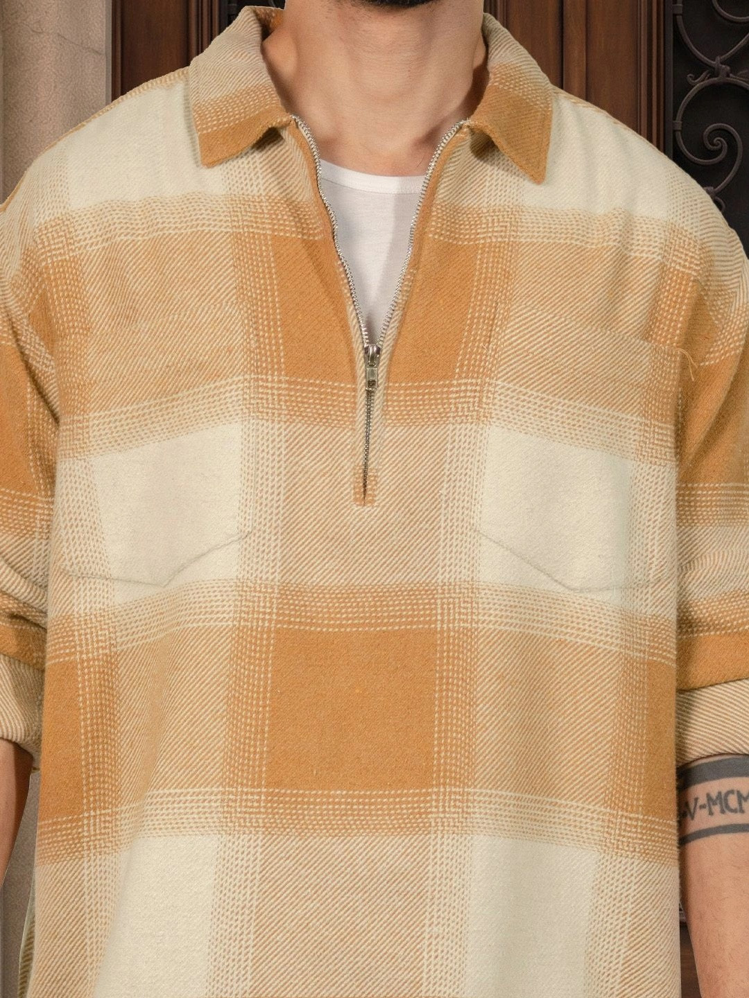 Powerlook Men Boxy Buffalo Checks Casual Shirt - Image 6