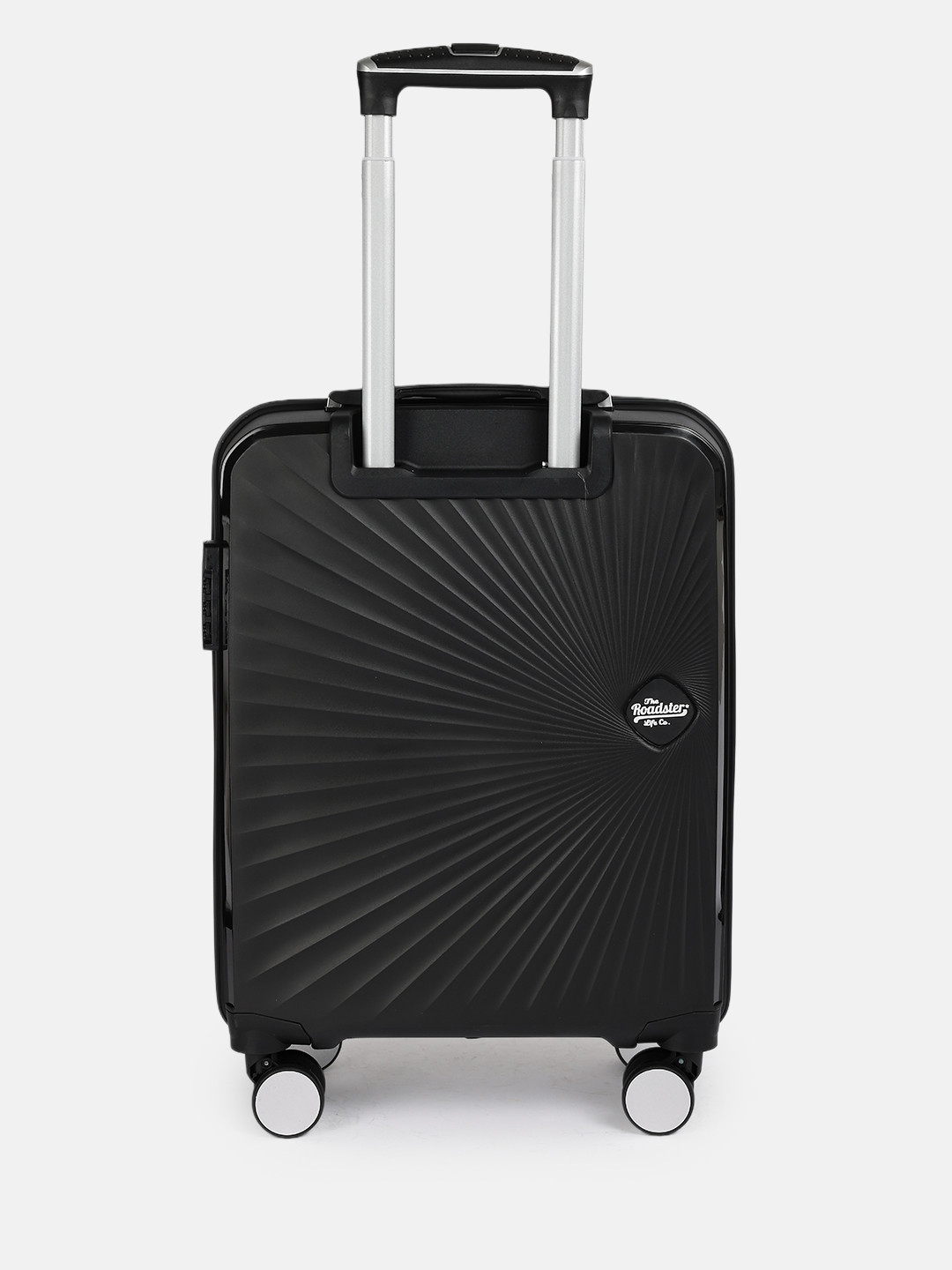 Roadster The Life Co. Black Textured 360 Degree Rotation Cabin Trolley Bag - Image 6