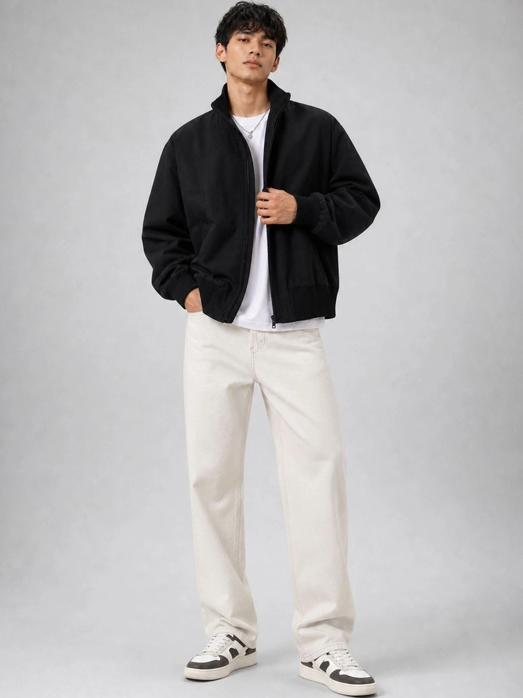 HERE&NOW Men Bomber Jacket - Image 6