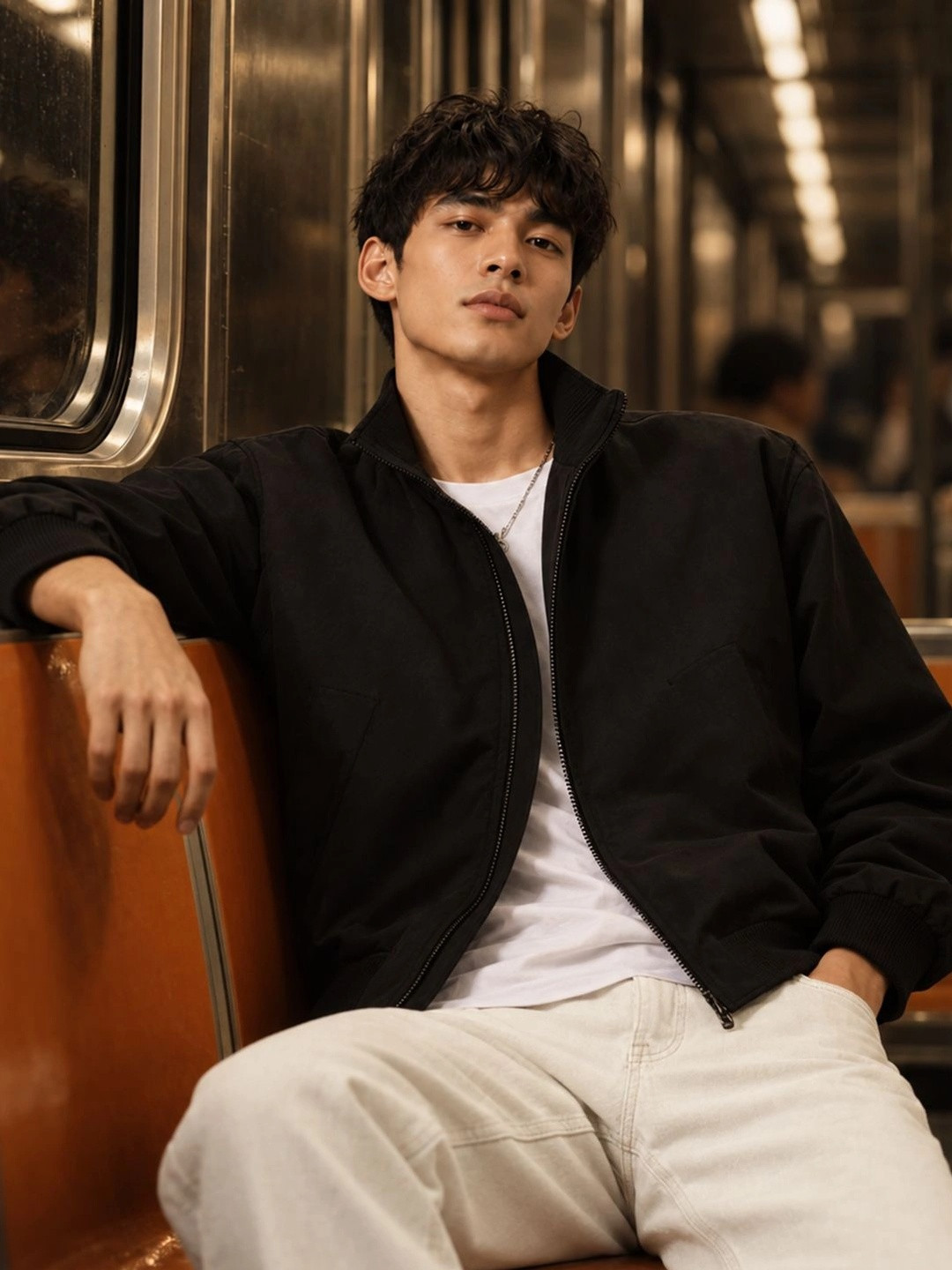HERE&NOW Men Bomber Jacket - Image 1