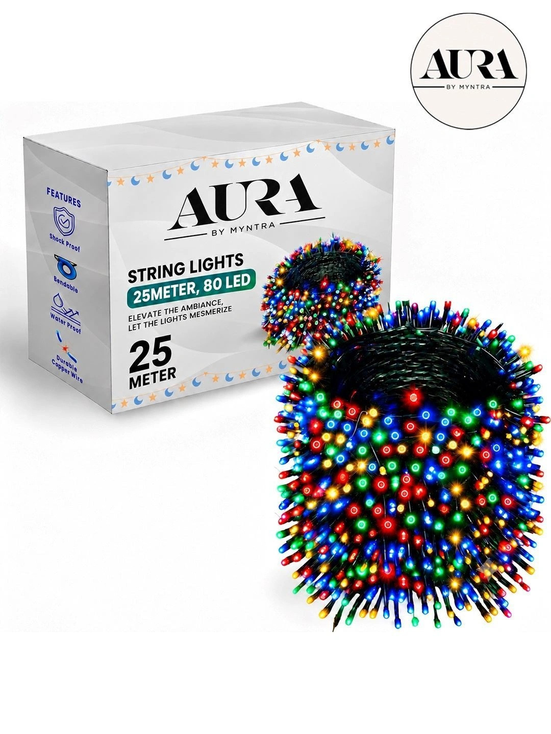 Aura string lights Multicolored Long Lifespan String Lights - Image 1