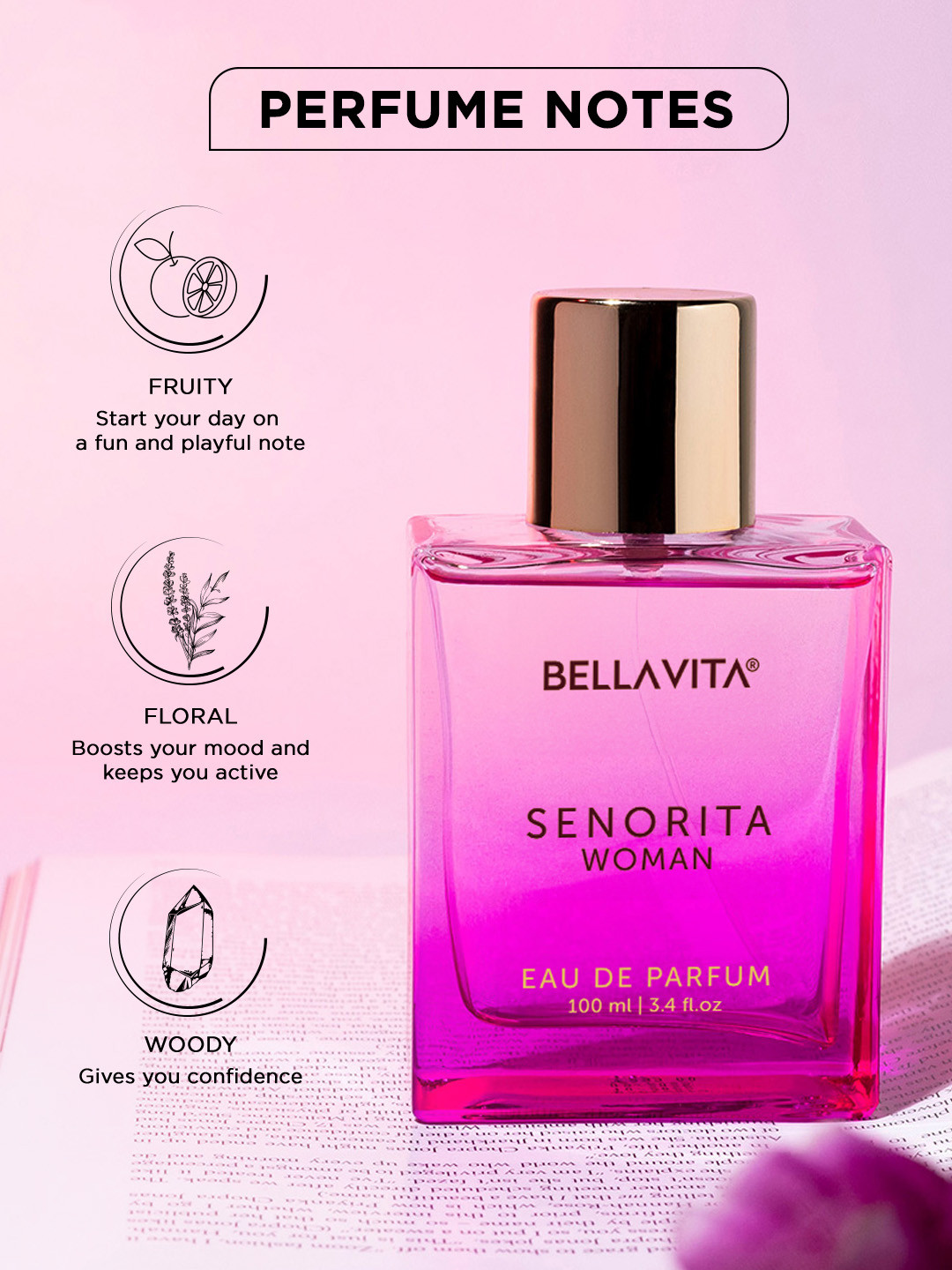 Bella Vita Organic Women Senorita Long-Lasting Eau de Parfum - 100ml - Image 2