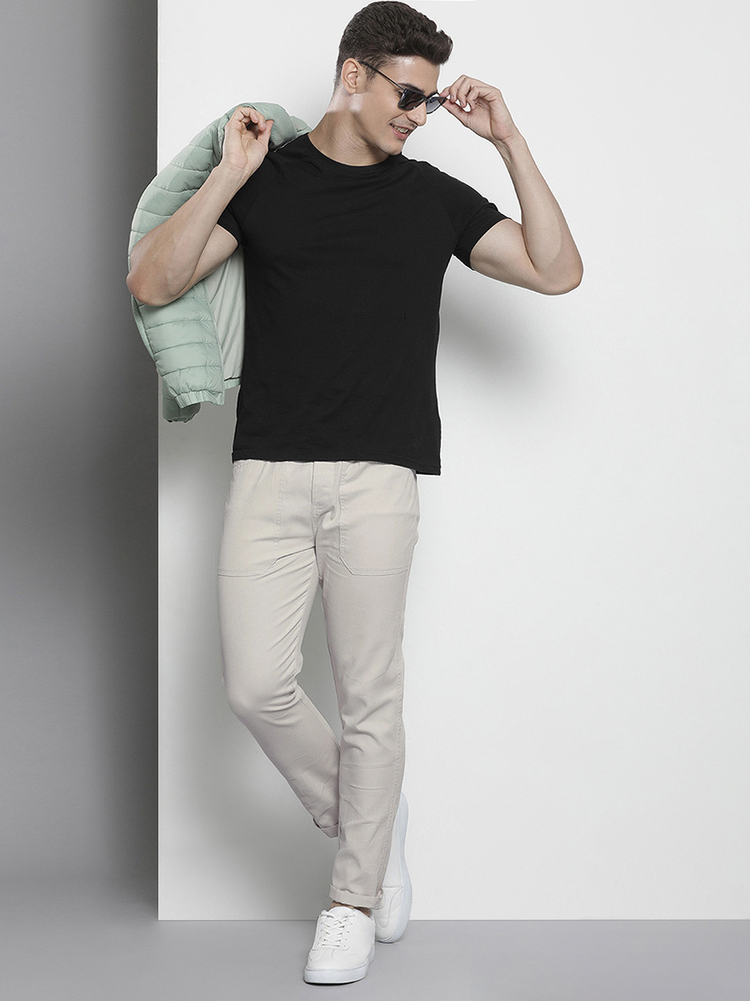 The Indian Garage Co Men Slim Fit Chinos Trousers - Image 4