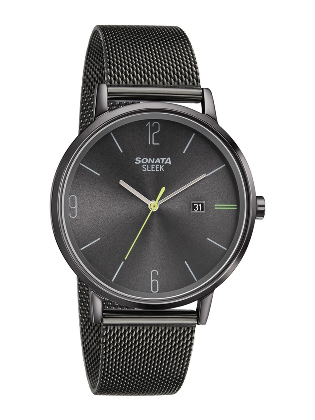 Sonata Sleek Quartz Analog With Black Dial Watch For Men - Nt7131nm01