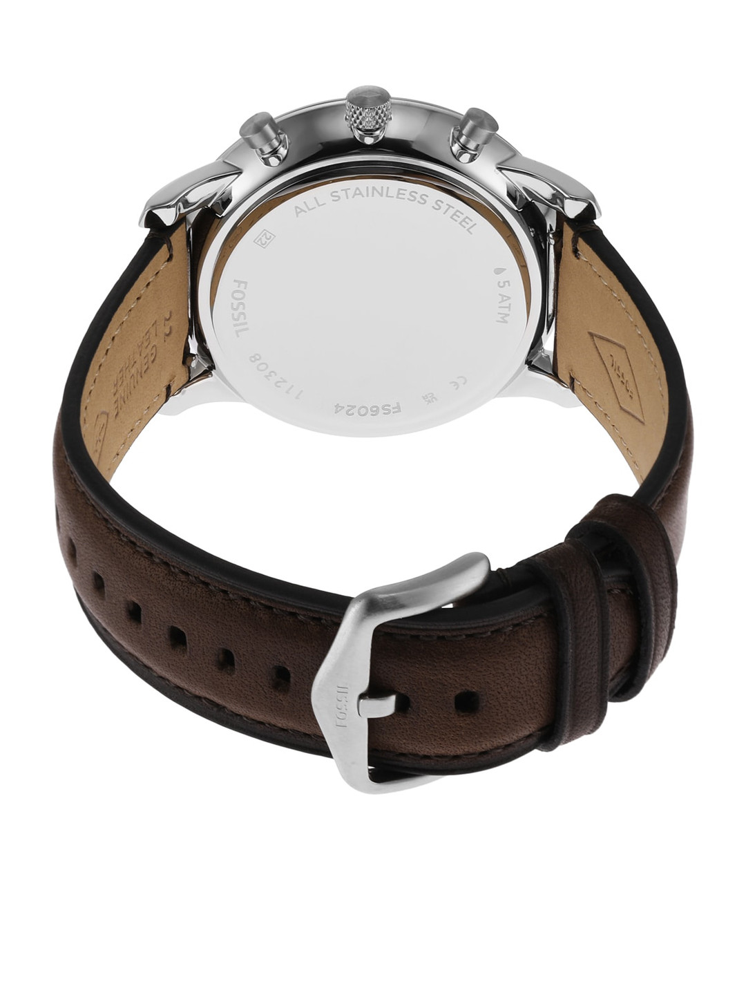 Buy Fossil FS6024 Men's Leather Strap Analogue Watch - Image 3