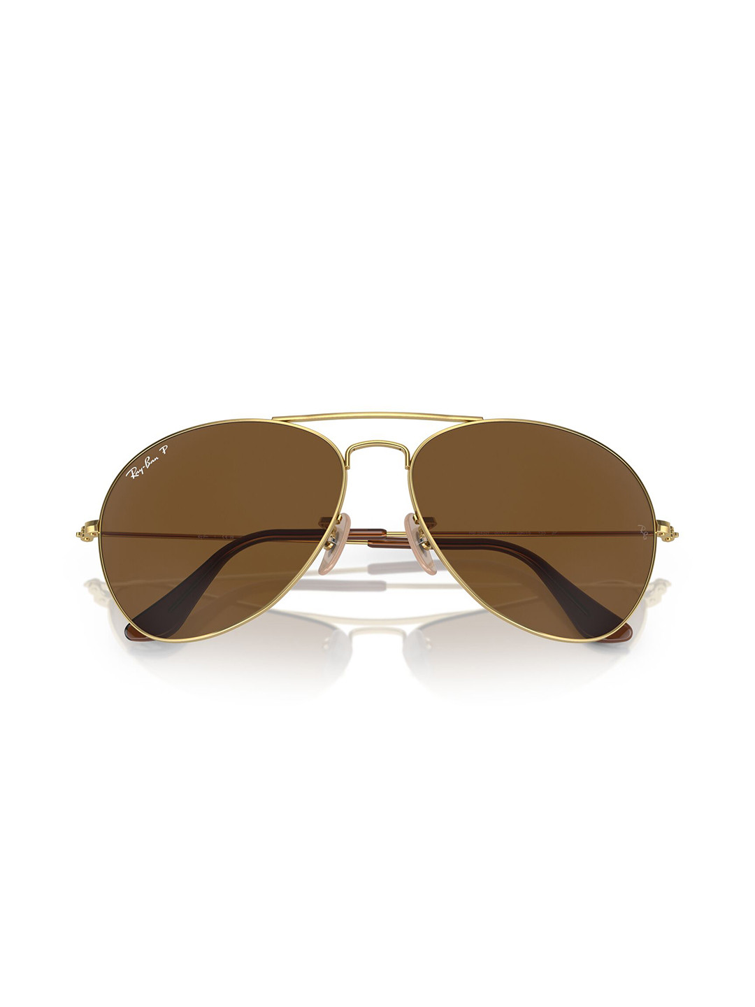 RAY-BAN Men Polarized Brown Lens Pilot Sunglasses - 0RB3432I001/5759 - Image 6