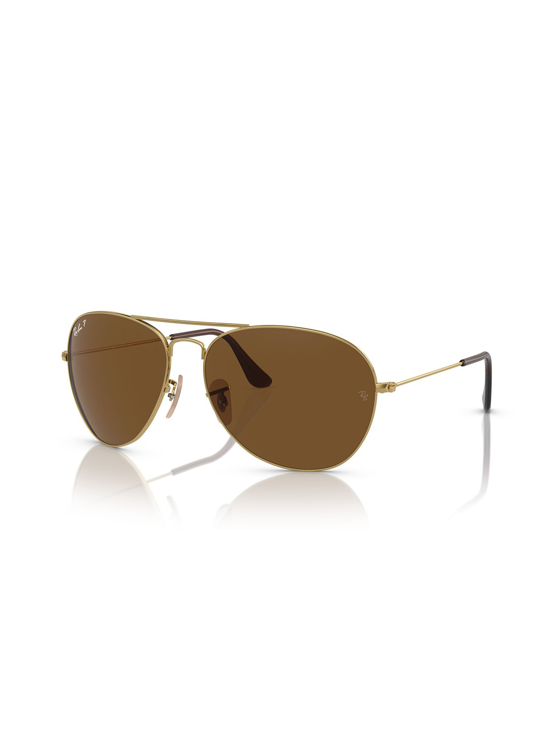 RAY-BAN Men Polarized Brown Lens Pilot Sunglasses - 0RB3432I001/5759 - Image 2