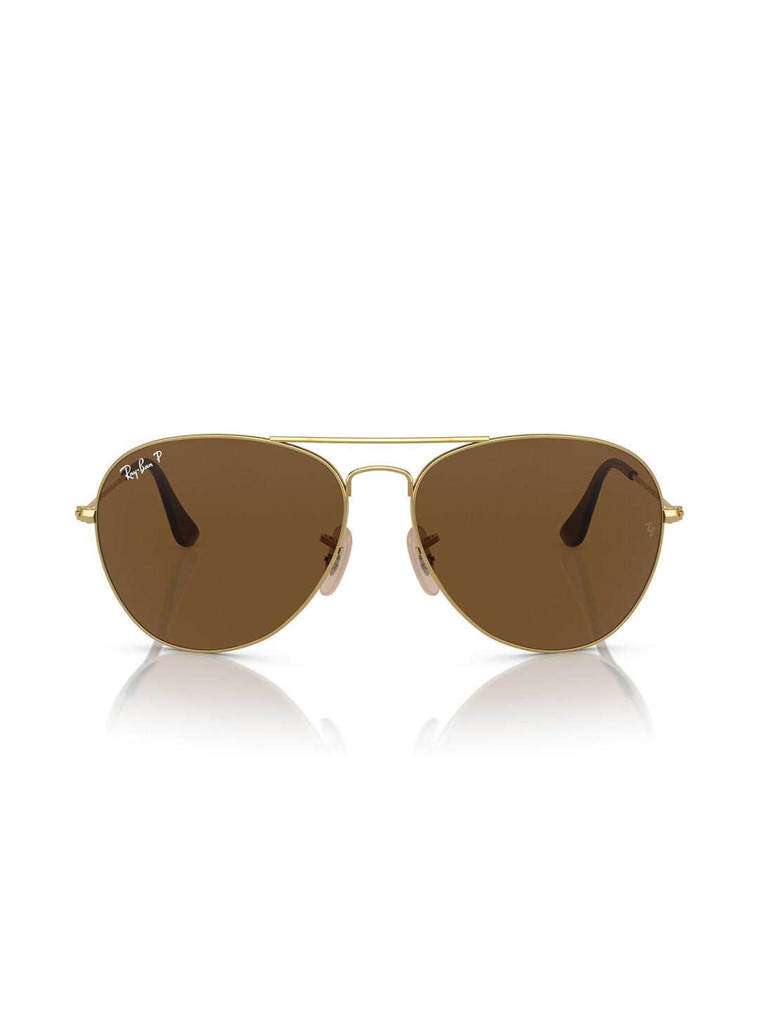 RAY-BAN Men Polarized Brown Lens Pilot Sunglasses - 0RB3432I001/5759 - Image 3