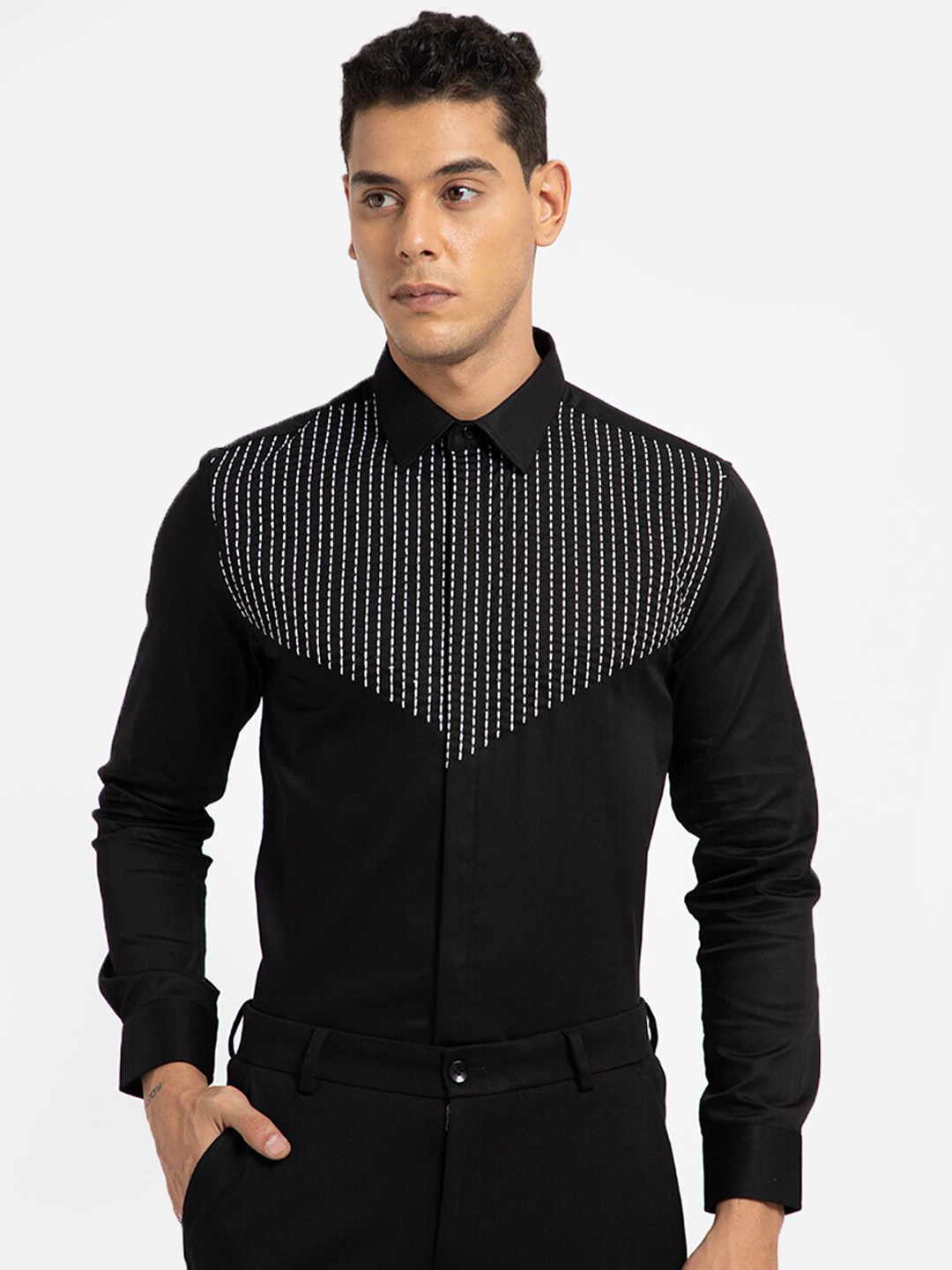 Banana Club Classic Gingham Checks Slim Fit Cotton Casual Shirt