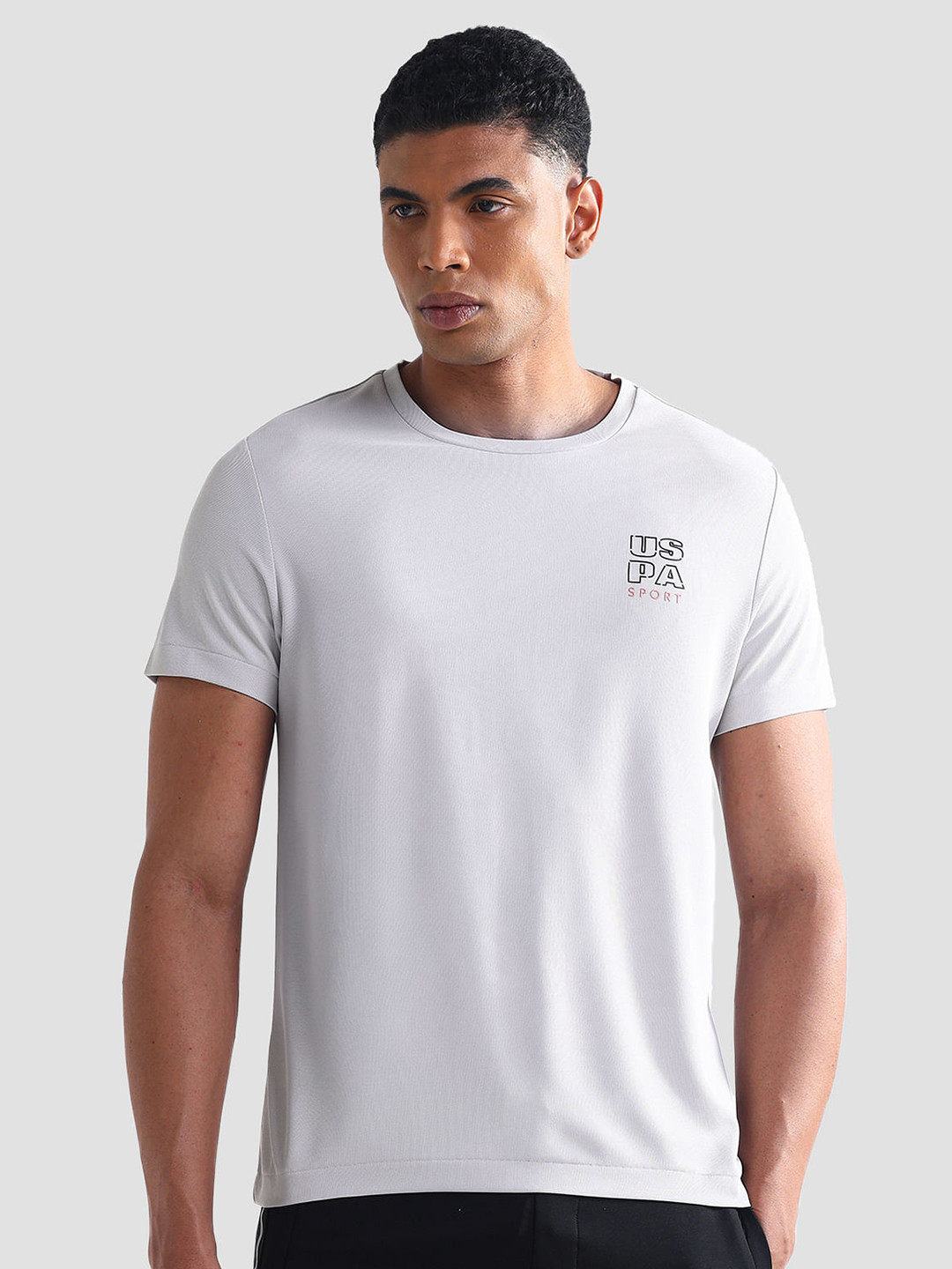U.S. Polo Assn. Men Typography Printed Round Neck Slim Fit T-shirt