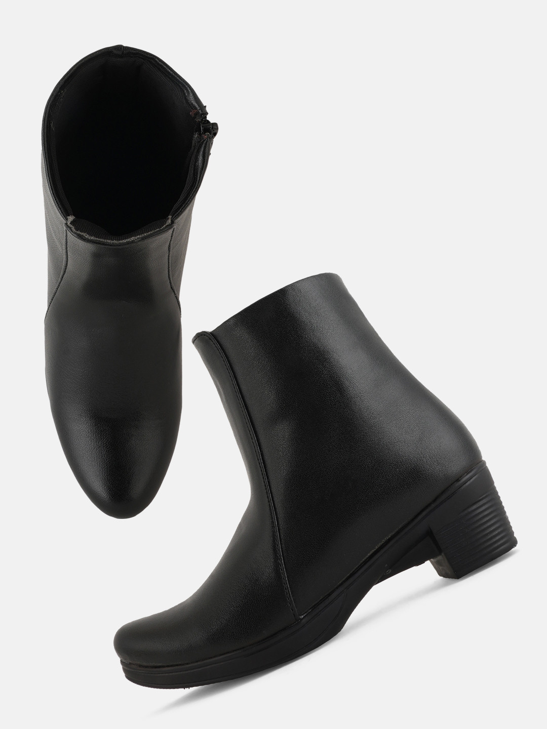 Roadster Women Synthetic Leather Block Heeled Chelsea Boots - Image 2